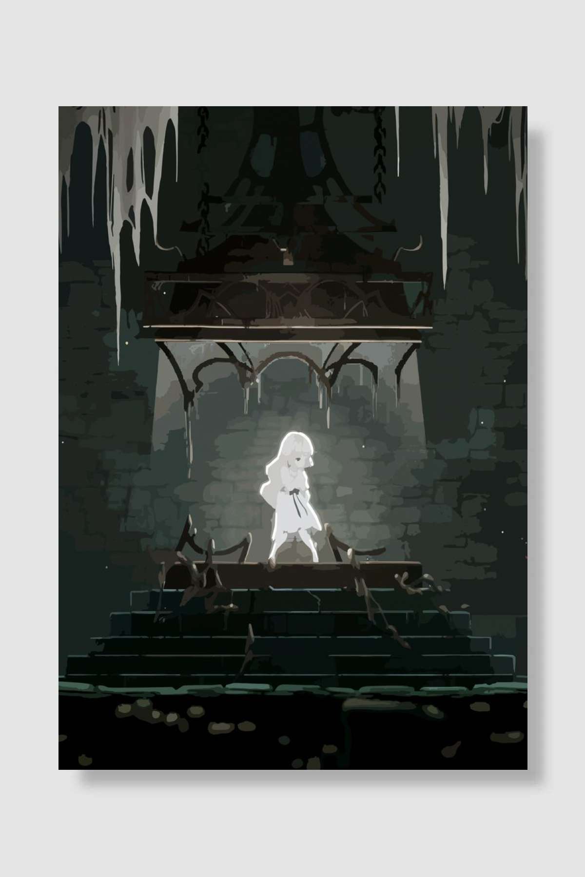 Ender Lilies Oyun Poster Çerçevesiz Yüksek Kalite Oyun Afiş Duvar Poster