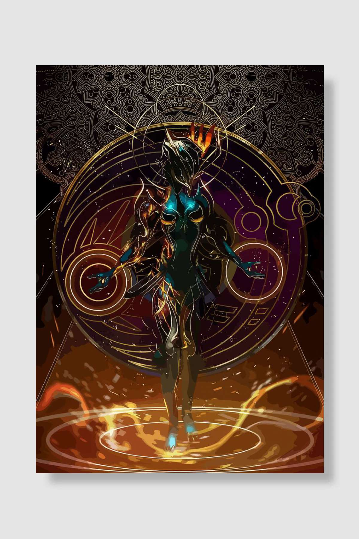 Warframe Game Oyun Poster Çerçevesiz Yüksek Kalite Oyun Afiş Duvar Poster