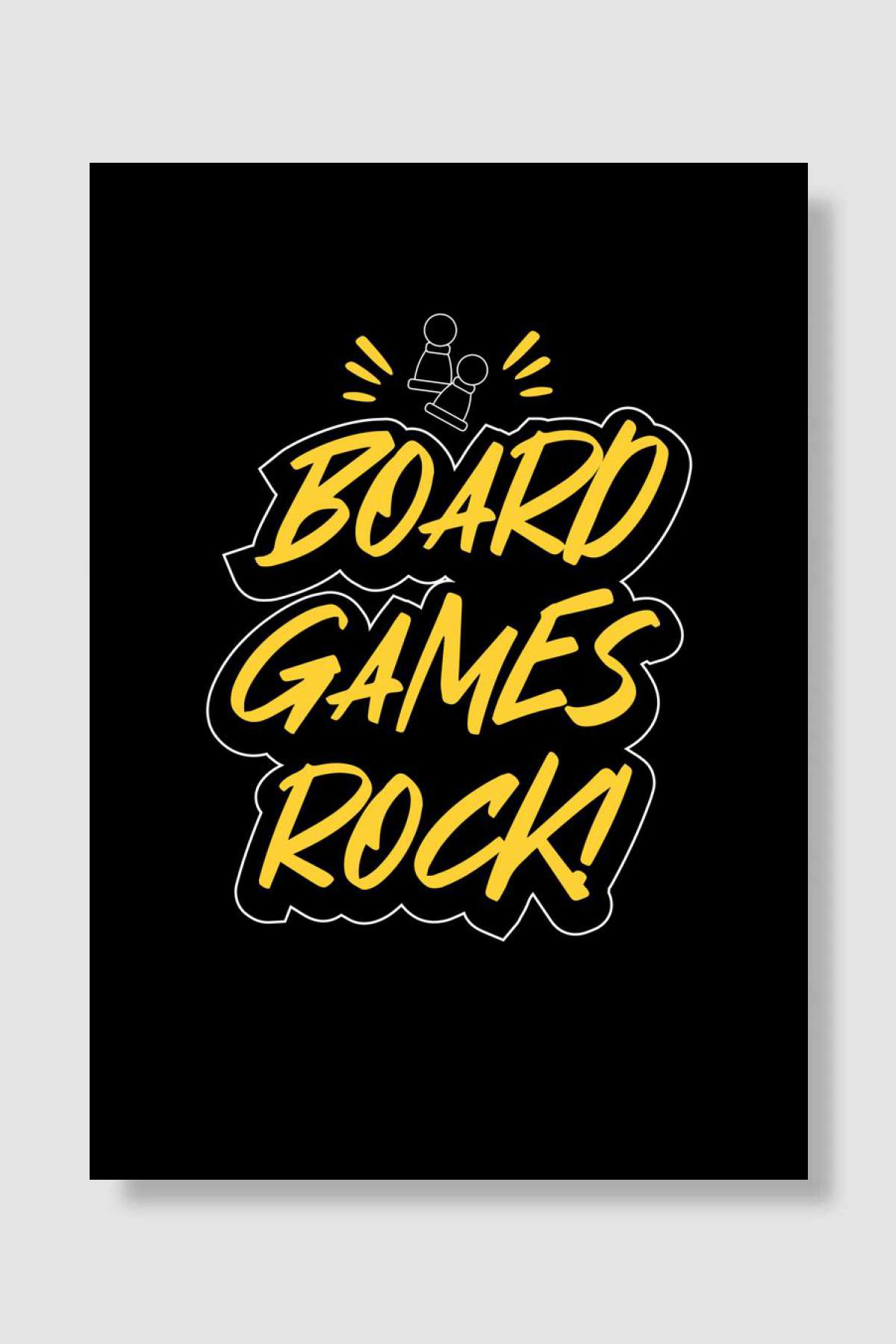 Board games Rock Oyun Poster Çerçevesiz Yüksek Kalite Oyun Afiş Duvar Poster