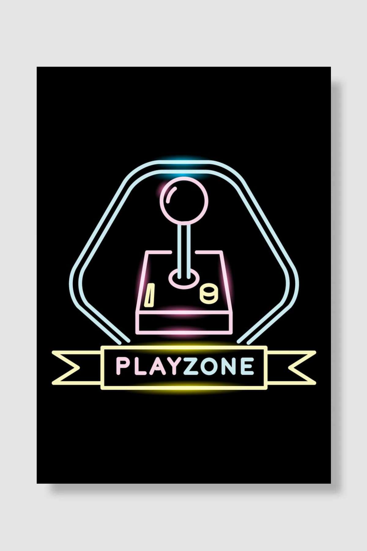 Play Zone Oyun Poster Çerçevesiz Yüksek Kalite Oyun Afiş Duvar Poster