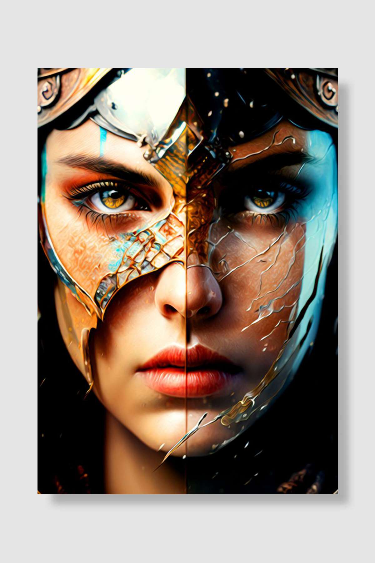 Girl Warrior Oyun Poster Çerçevesiz Yüksek Kalite Oyun Afiş Duvar Poster