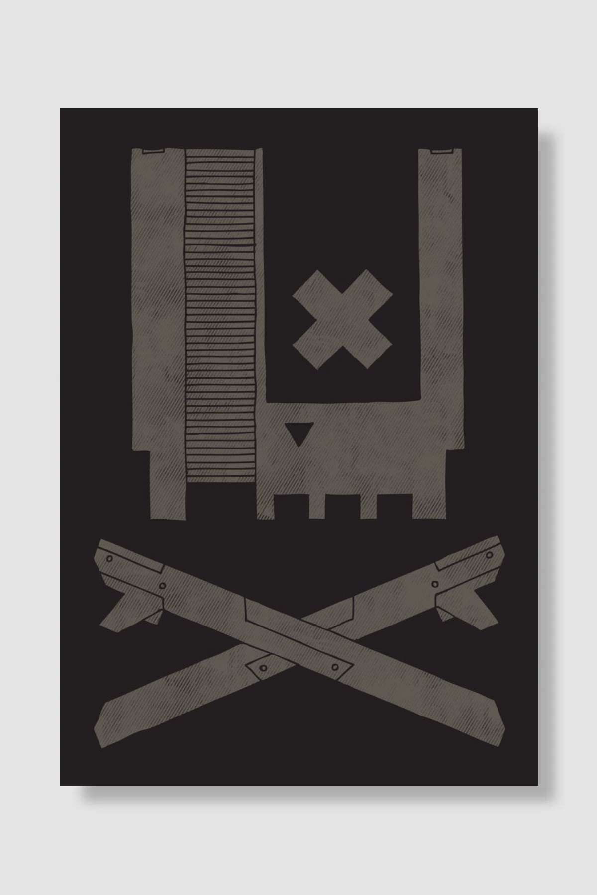 Nes Skull Oyun Poster Çerçevesiz Yüksek Kalite Oyun Afiş Duvar Poster - En İyi Fiyatlarla