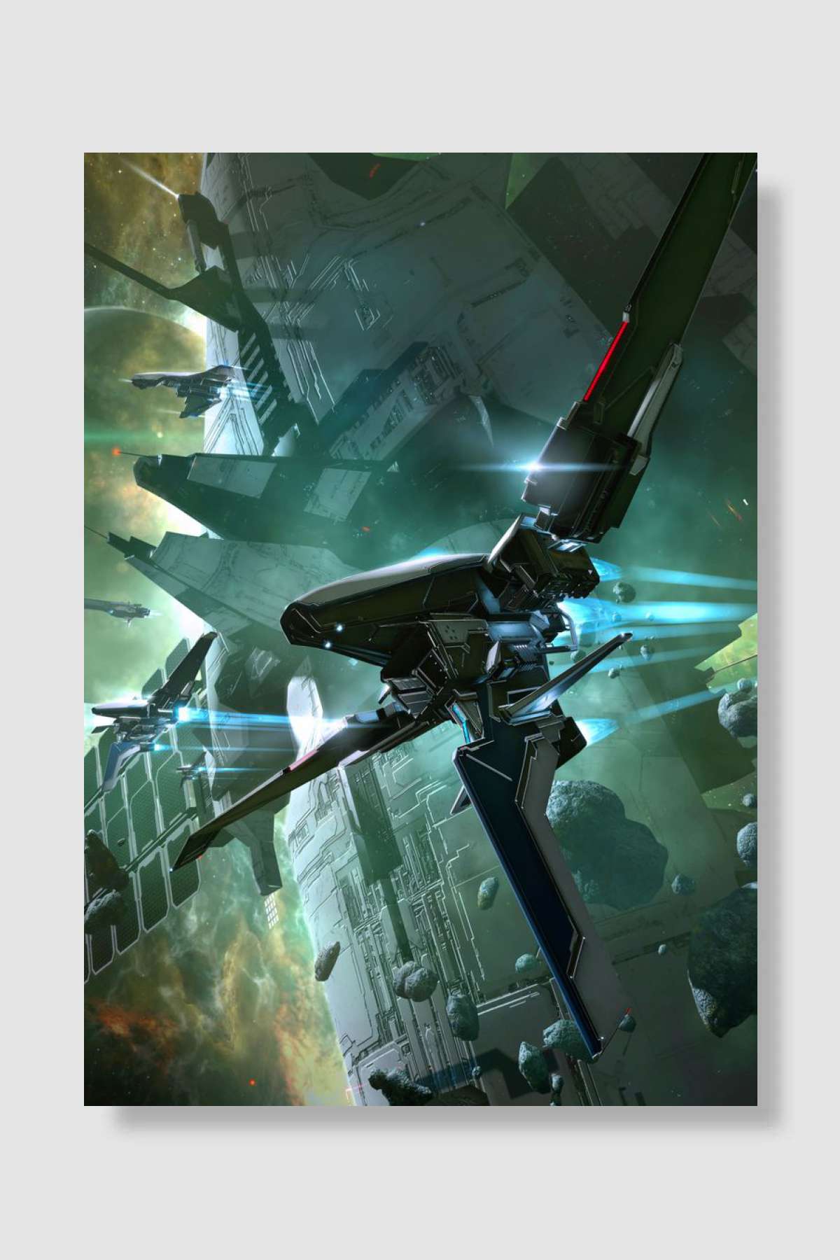 eve online mass effect n7 Oyun Poster Çerçevesiz Yüksek Kalite Oyun Afiş Duvar Poster