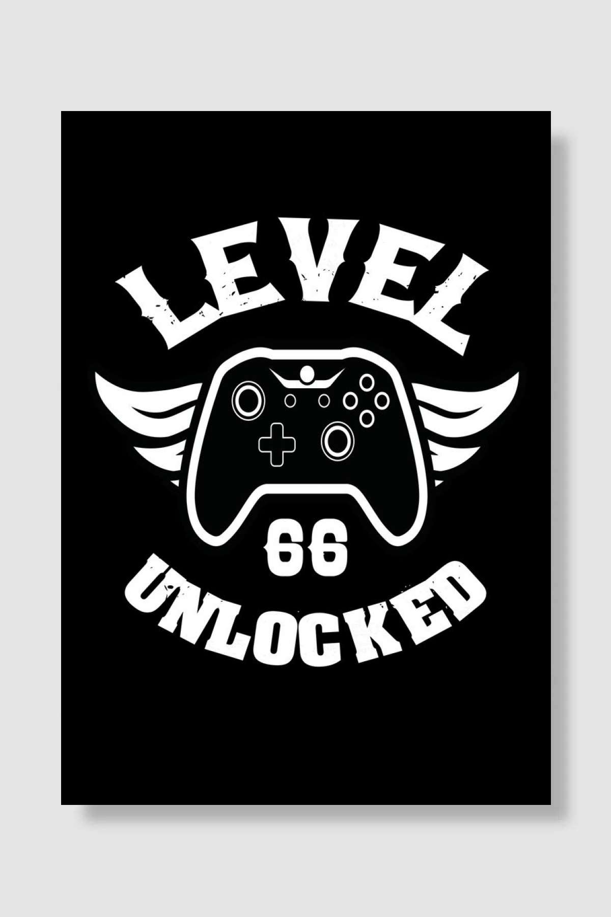 Level 30 Unlocked 30th Oyun Poster Çerçevesiz Yüksek Kalite Oyun Afiş Duvar Poster - En İyi Fiyatlarla