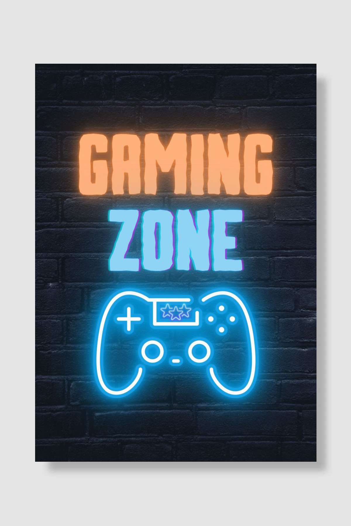 Gaming zone Oyun Poster Çerçevesiz Yüksek Kalite Oyun Afiş Duvar Poster