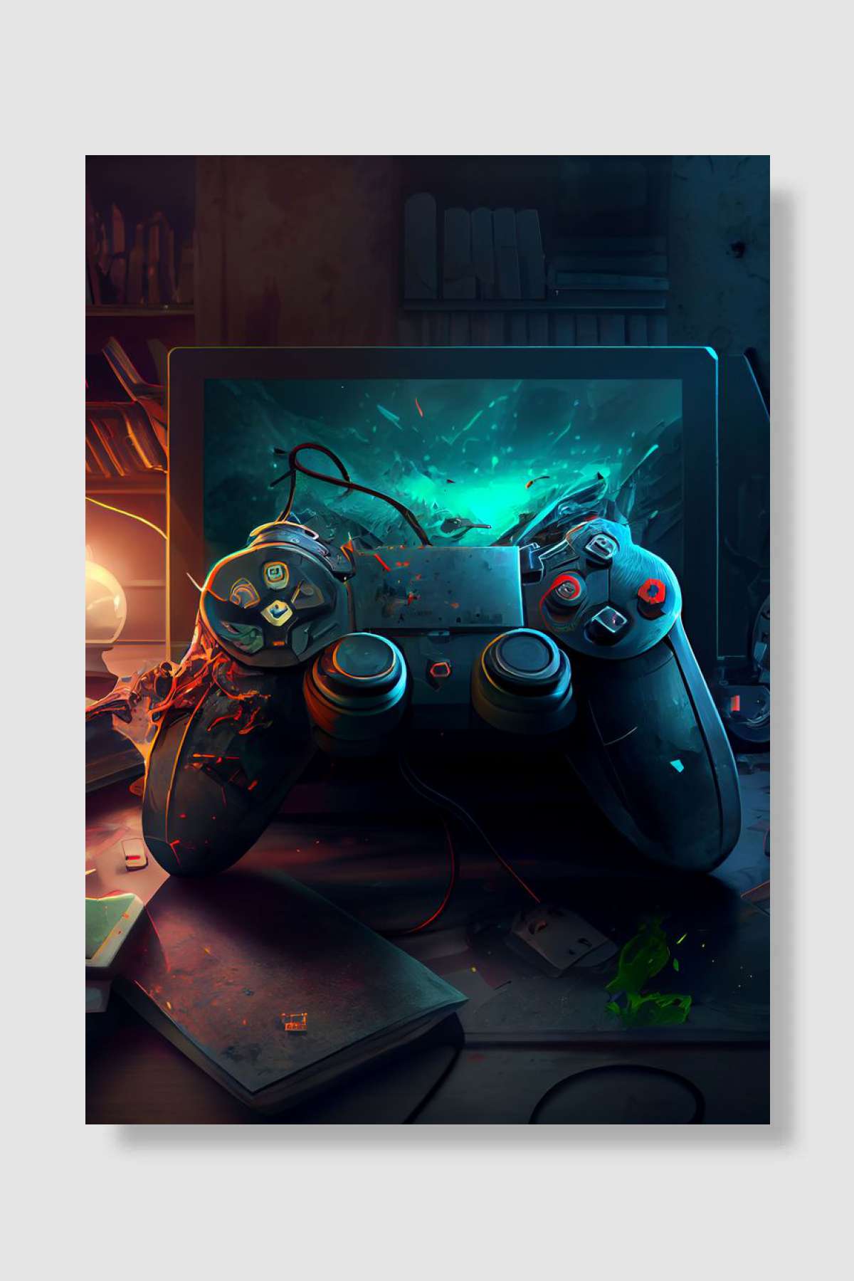 Control your gaming Oyun Poster Çerçevesiz Yüksek Kalite Oyun Afiş Duvar Poster