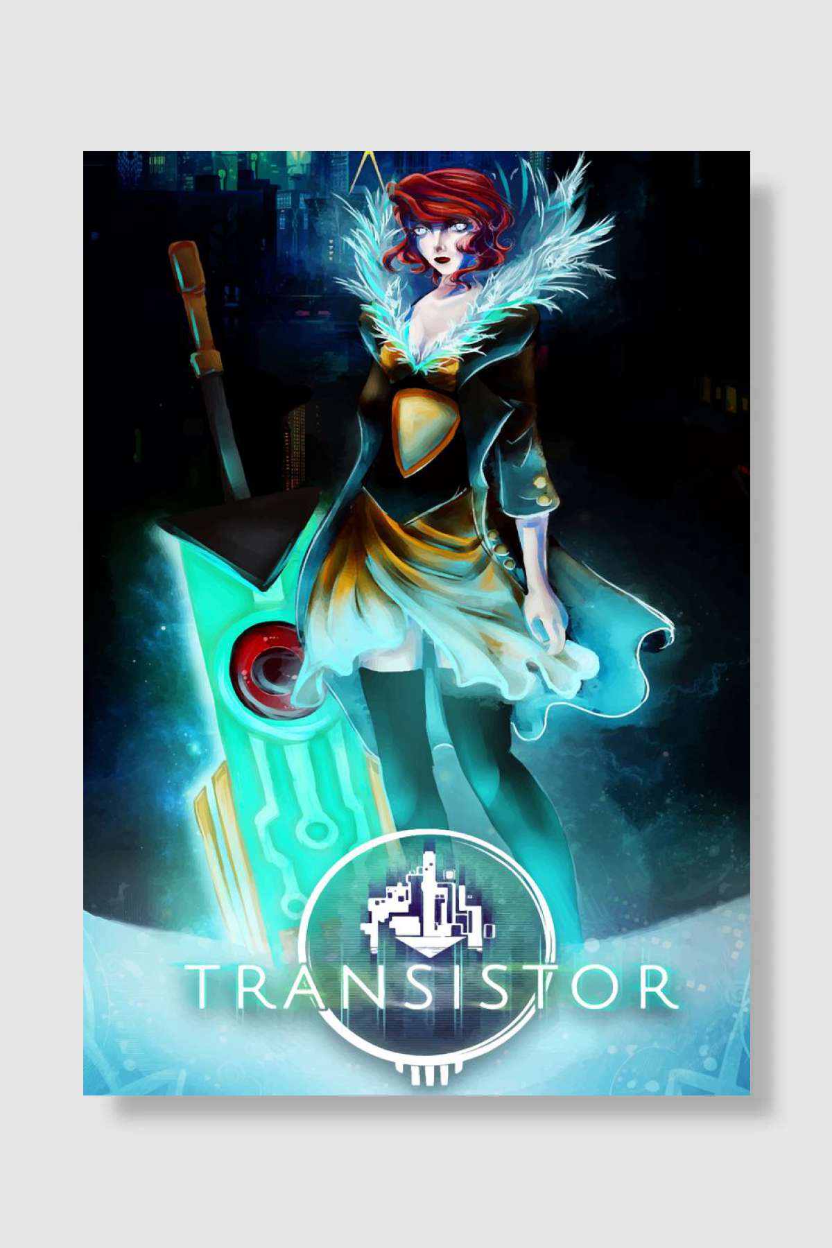 Transistor game Oyun Poster Çerçevesiz Yüksek Kalite Oyun Afiş Duvar Poster