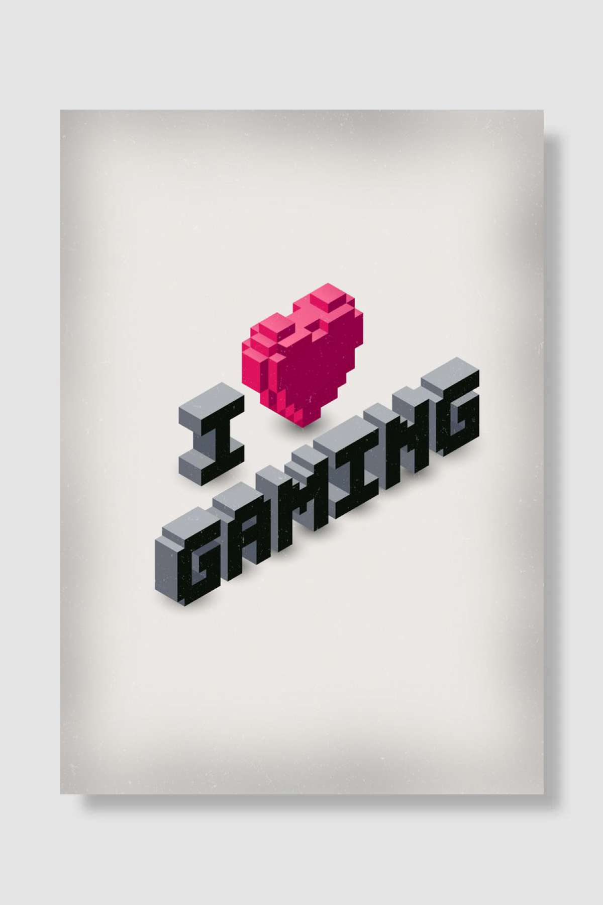 I LOVE GAMING Oyun Poster Çerçevesiz Yüksek Kalite Oyun Afiş Duvar Poster