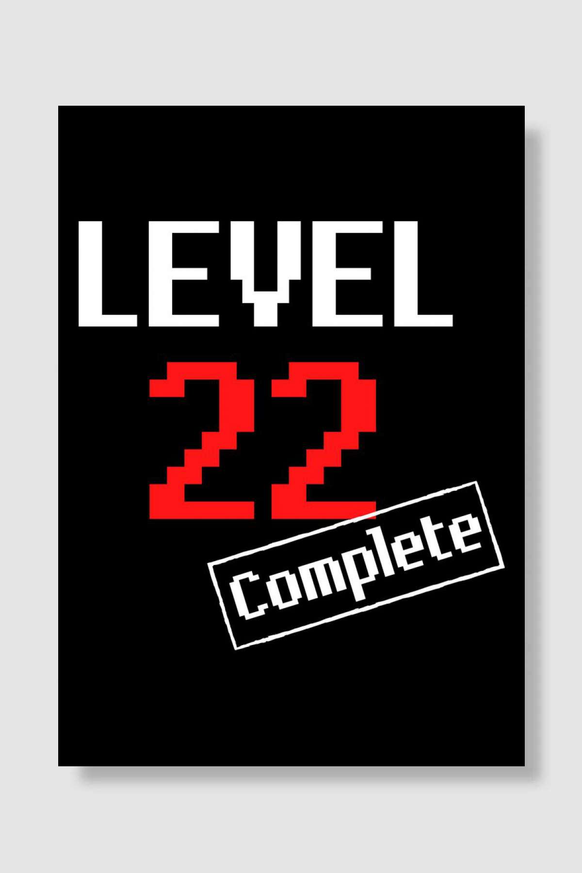 22 Geburtstag Party Jahre Oyun Poster Çerçevesiz Yüksek Kalite Oyun Afiş Duvar Poster