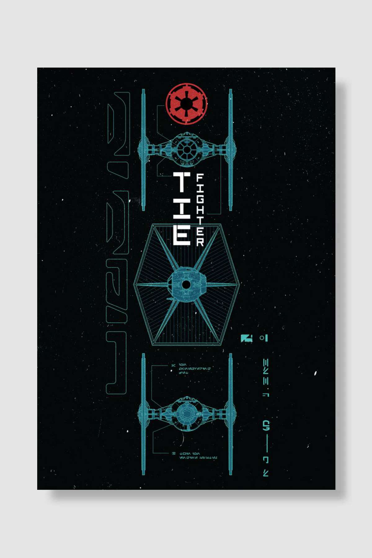 Tie Fighter Oyun Poster Çerçevesiz Yüksek Kalite Oyun Afiş Duvar Poster
