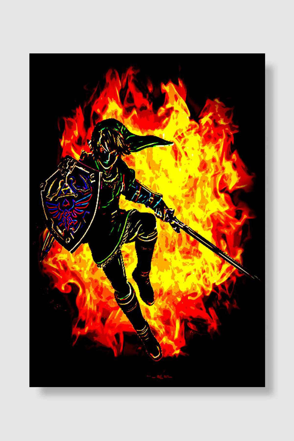 Legendary Warrior Oyun Poster Çerçevesiz Yüksek Kalite Oyun Afiş Duvar Poster