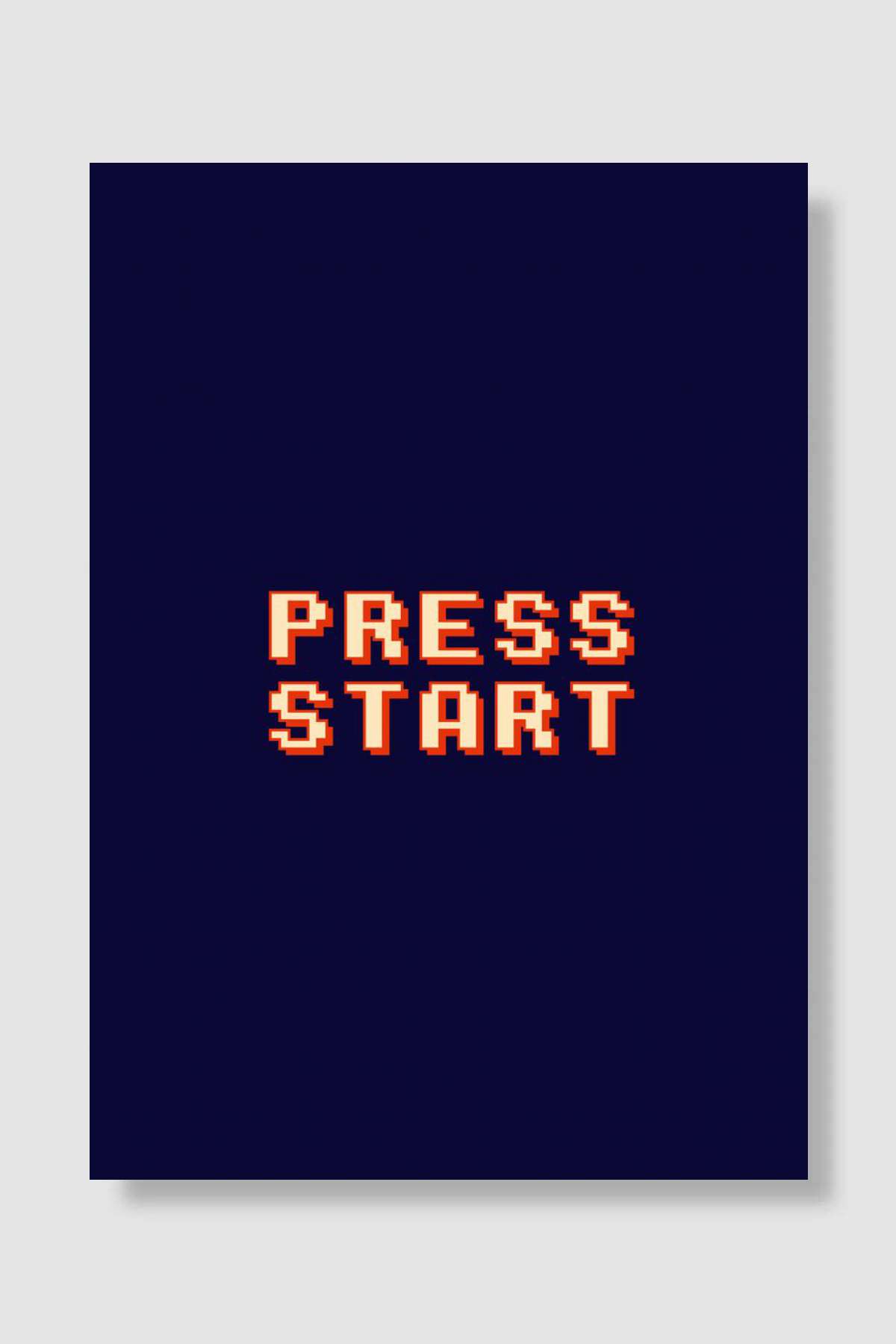 Press Start pixel font Oyun Poster Çerçevesiz Yüksek Kalite Oyun Afiş Duvar Poster