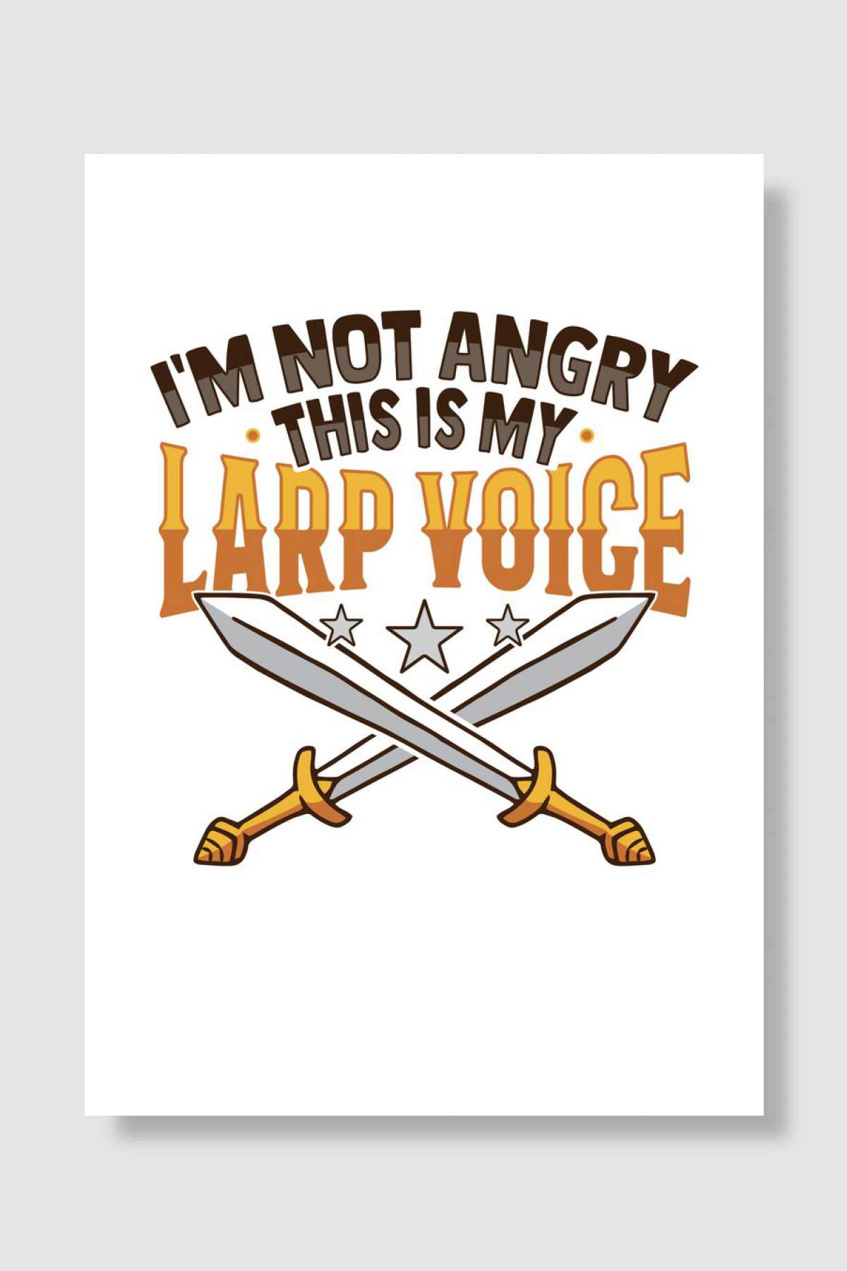 LARP Voice RPG Role Oyun Poster Çerçevesiz Yüksek Kalite Oyun Afiş Duvar Poster