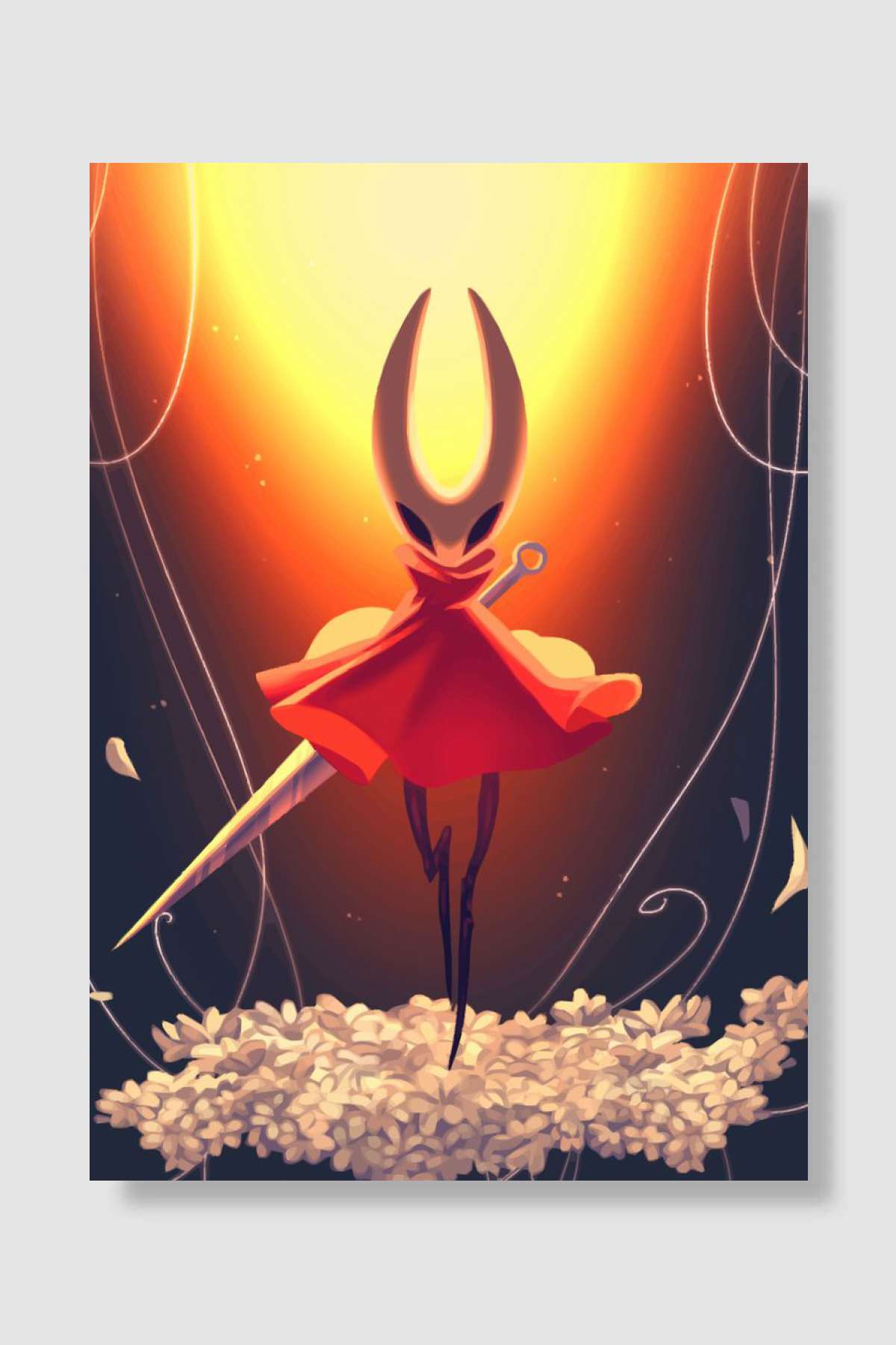 Silksong Hornet on Steam Oyun Poster Çerçevesiz Yüksek Kalite Oyun Afiş Duvar Poster - En İyi Fiyatlarla