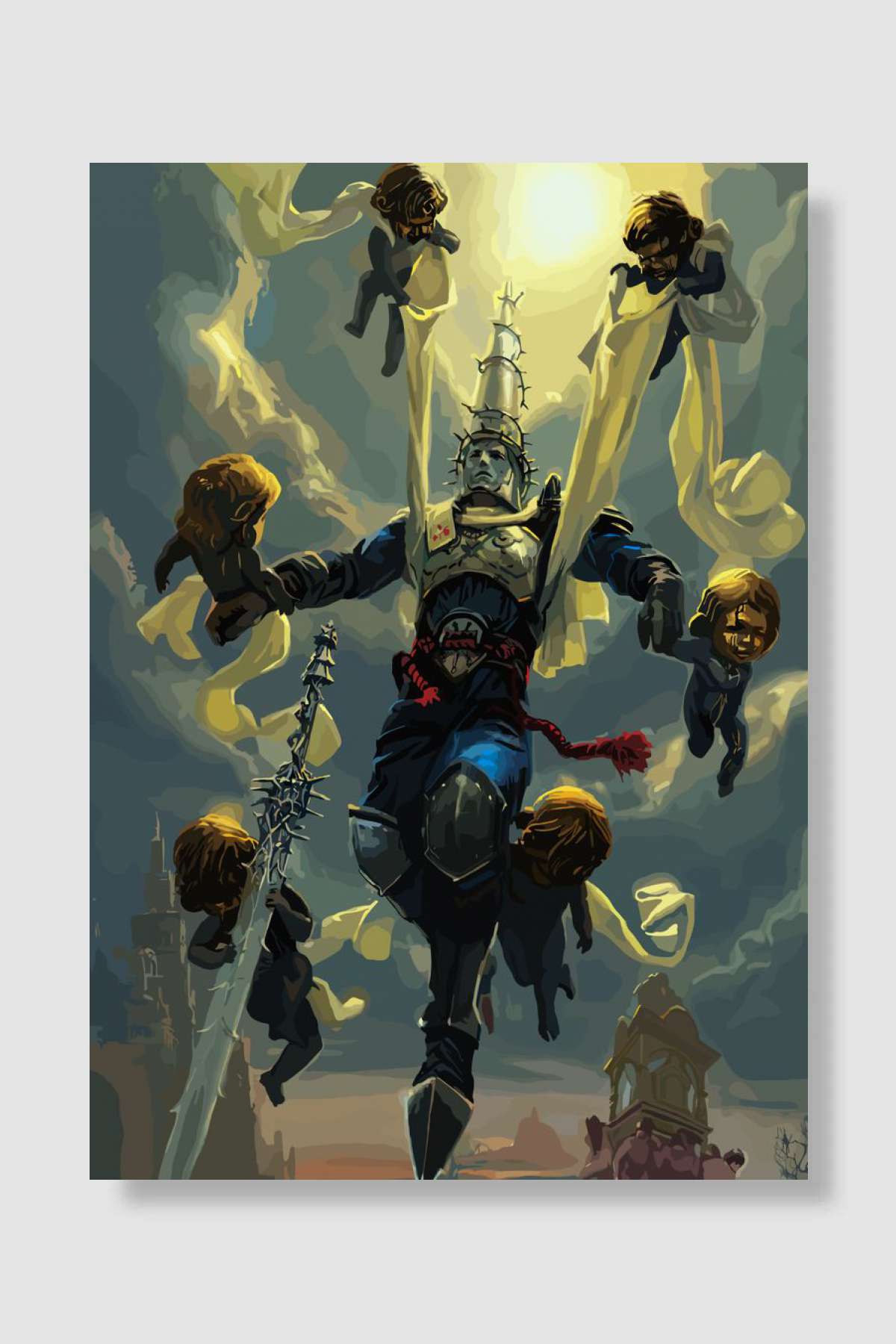 Blasphemous Oyun Poster Çerçevesiz Yüksek Kalite Oyun Afiş Duvar Poster