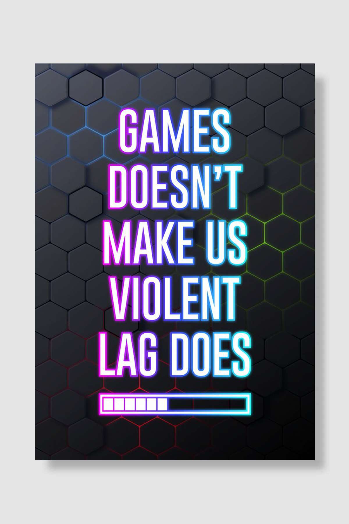 games dont make us violent Oyun Poster Çerçevesiz Yüksek Kalite Oyun Afiş Duvar Poster