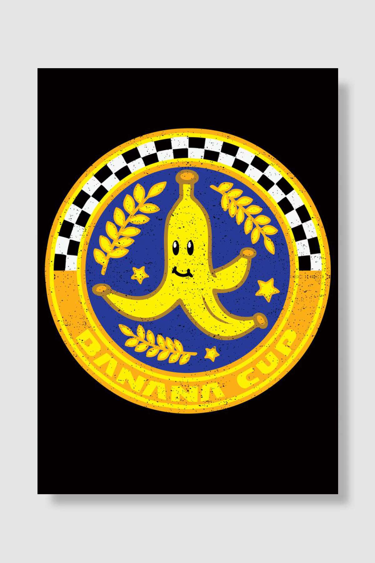 Banana Cup Oyun Poster Çerçevesiz Yüksek Kalite Oyun Afiş Duvar Poster
