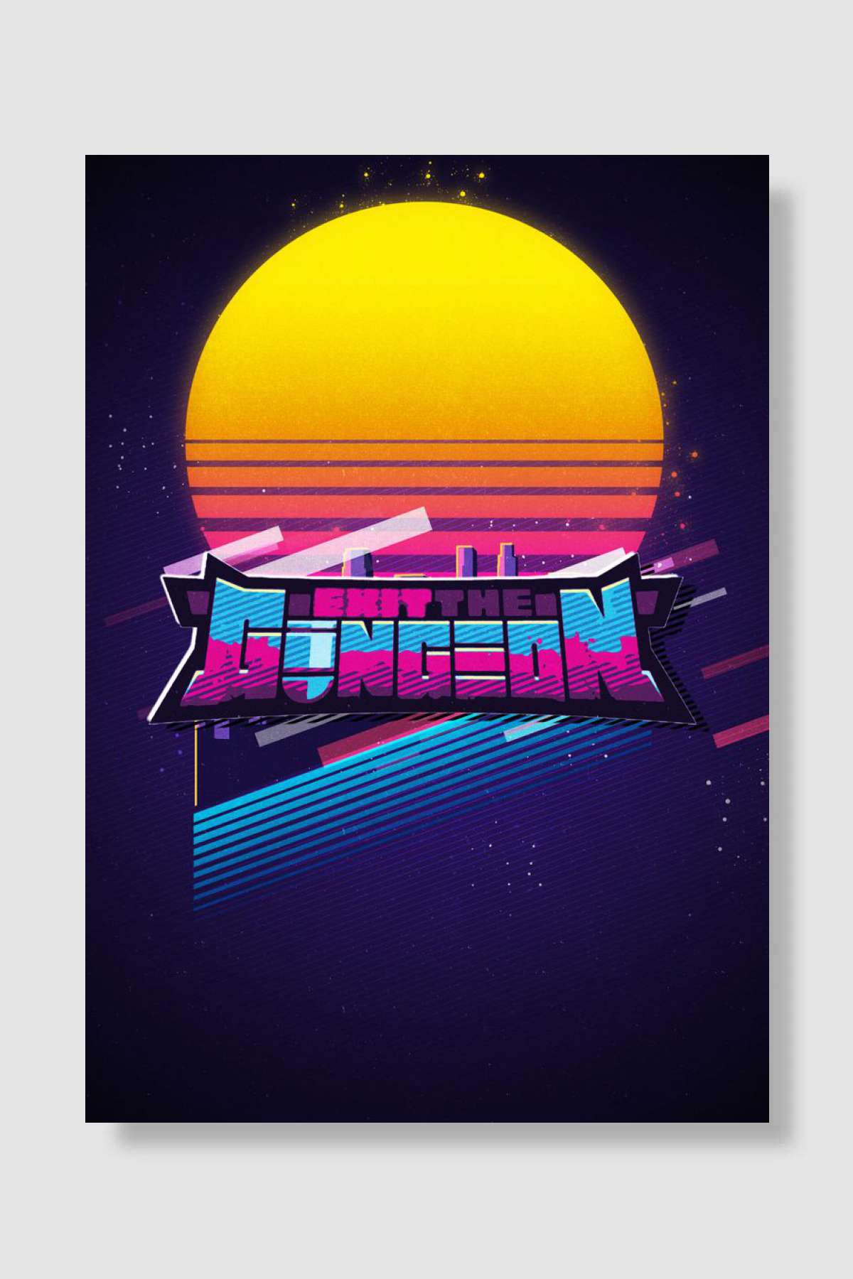 exit the gungeon Oyun Poster Çerçevesiz Yüksek Kalite Oyun Afiş Duvar Poster