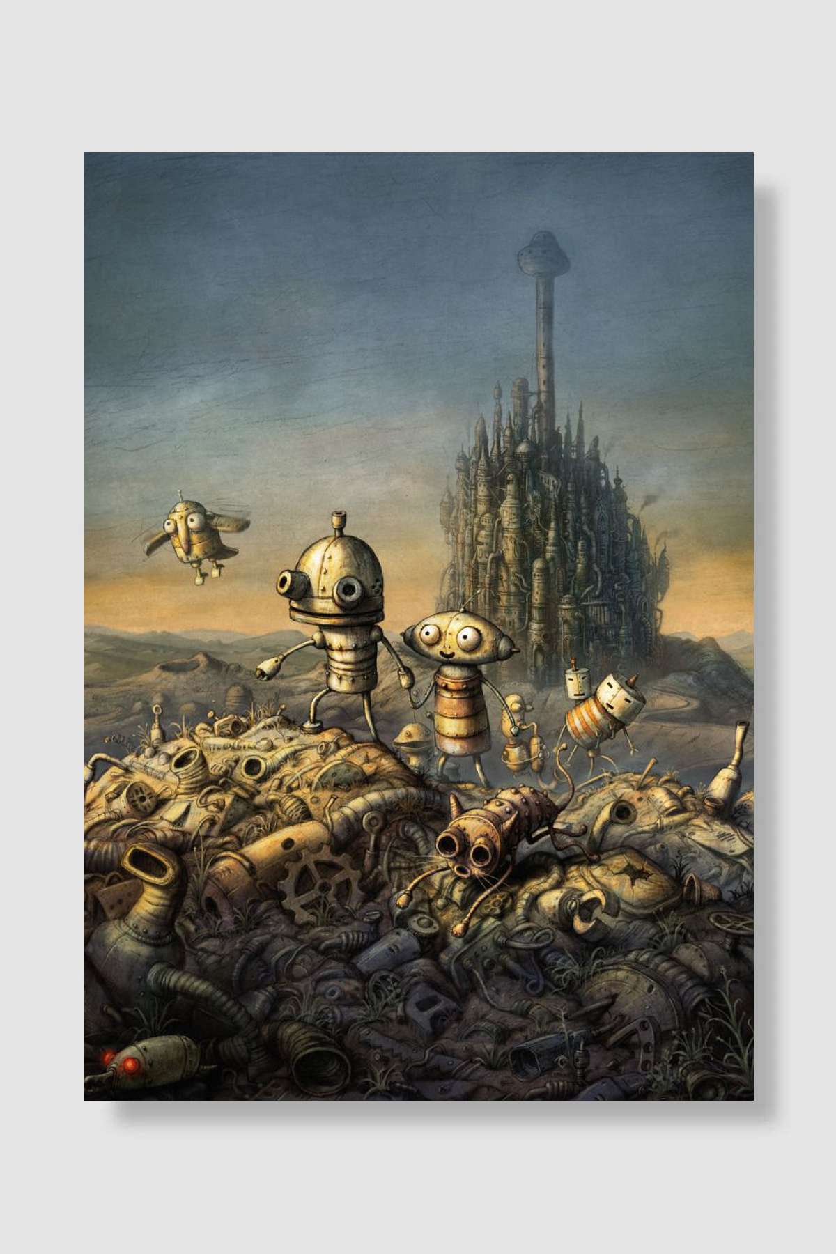 Machinarium No Text Oyun Poster Çerçevesiz Yüksek Kalite Oyun Afiş Duvar Poster