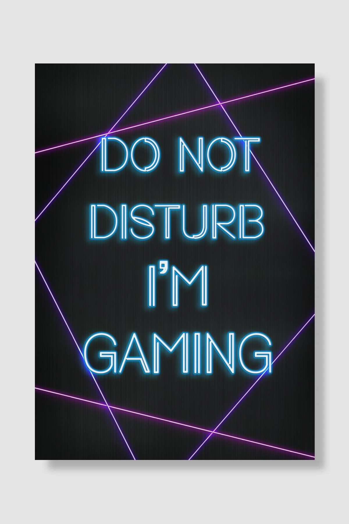 Do not disturb Gaming Oyun Poster Çerçevesiz Yüksek Kalite Oyun Afiş Duvar Poster
