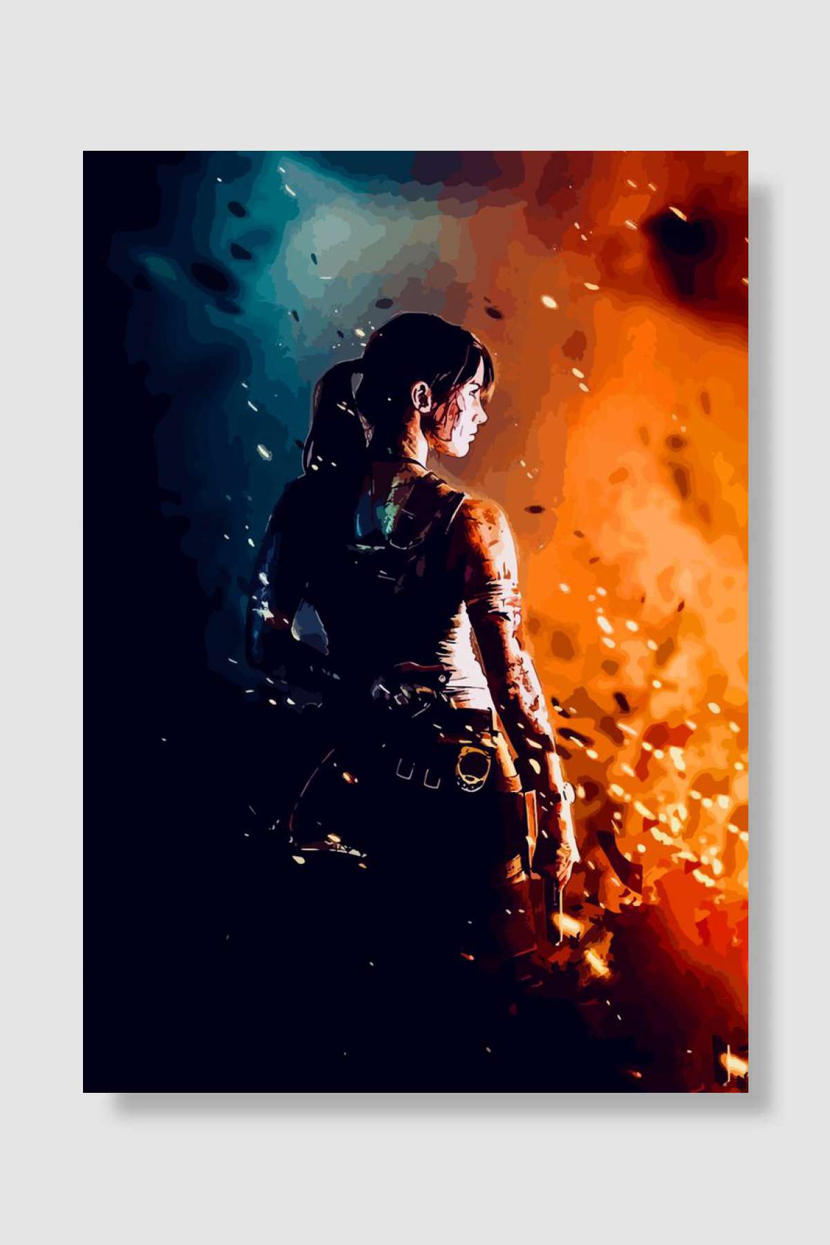 Lara Croft Oyun Poster Çerçevesiz Yüksek Kalite Oyun Afiş Duvar Poster - En İyi Fiyatlarla