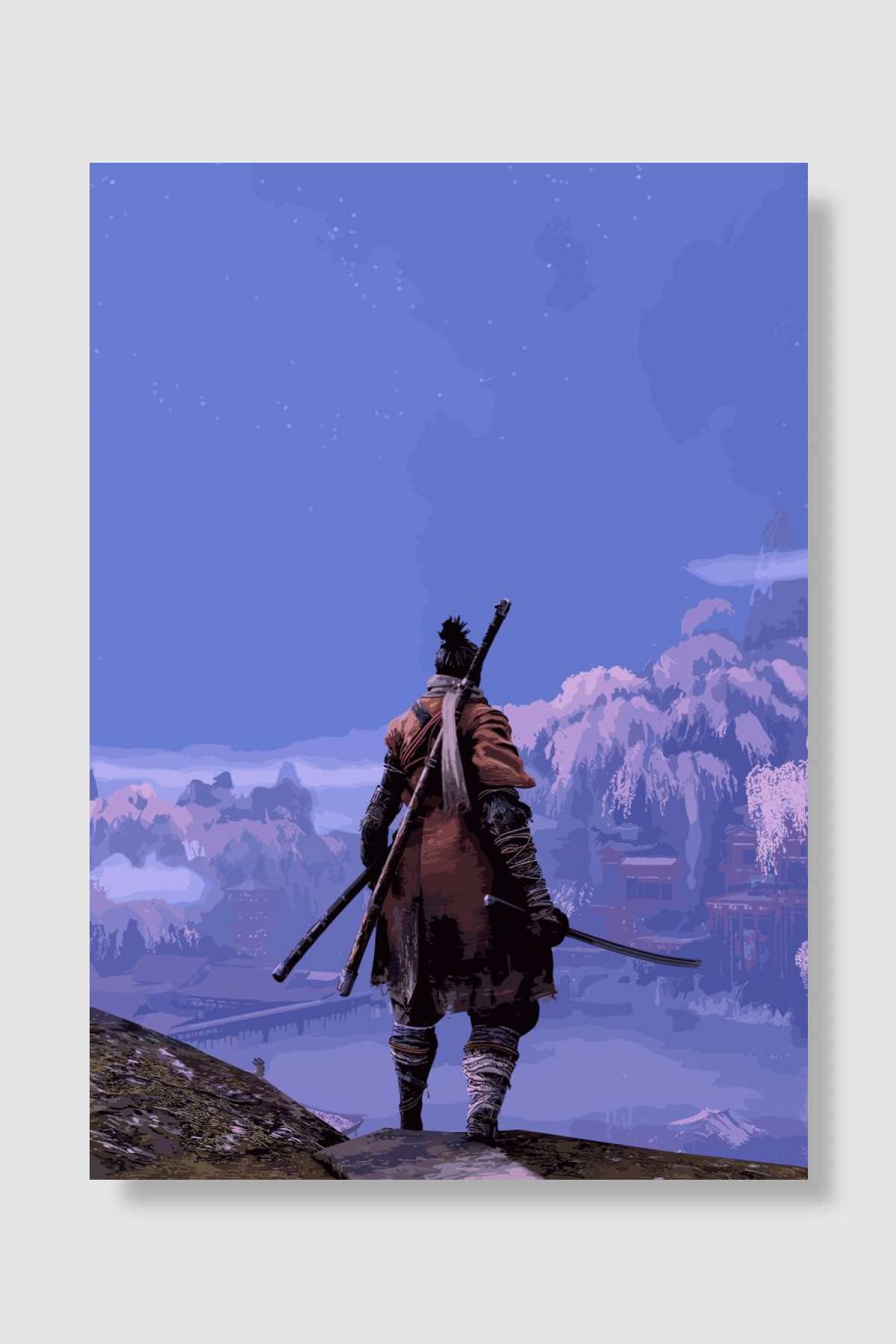 Sekiro gaming Oyun Poster Çerçevesiz Yüksek Kalite Oyun Afiş Duvar Poster