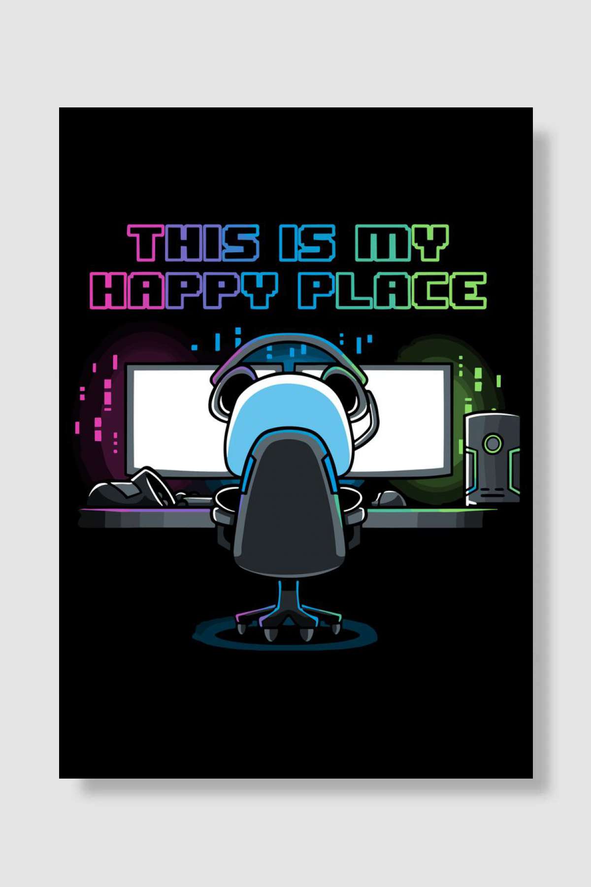 MY HAPPY PLACE Oyun Poster Çerçevesiz Yüksek Kalite Oyun Afiş Duvar Poster