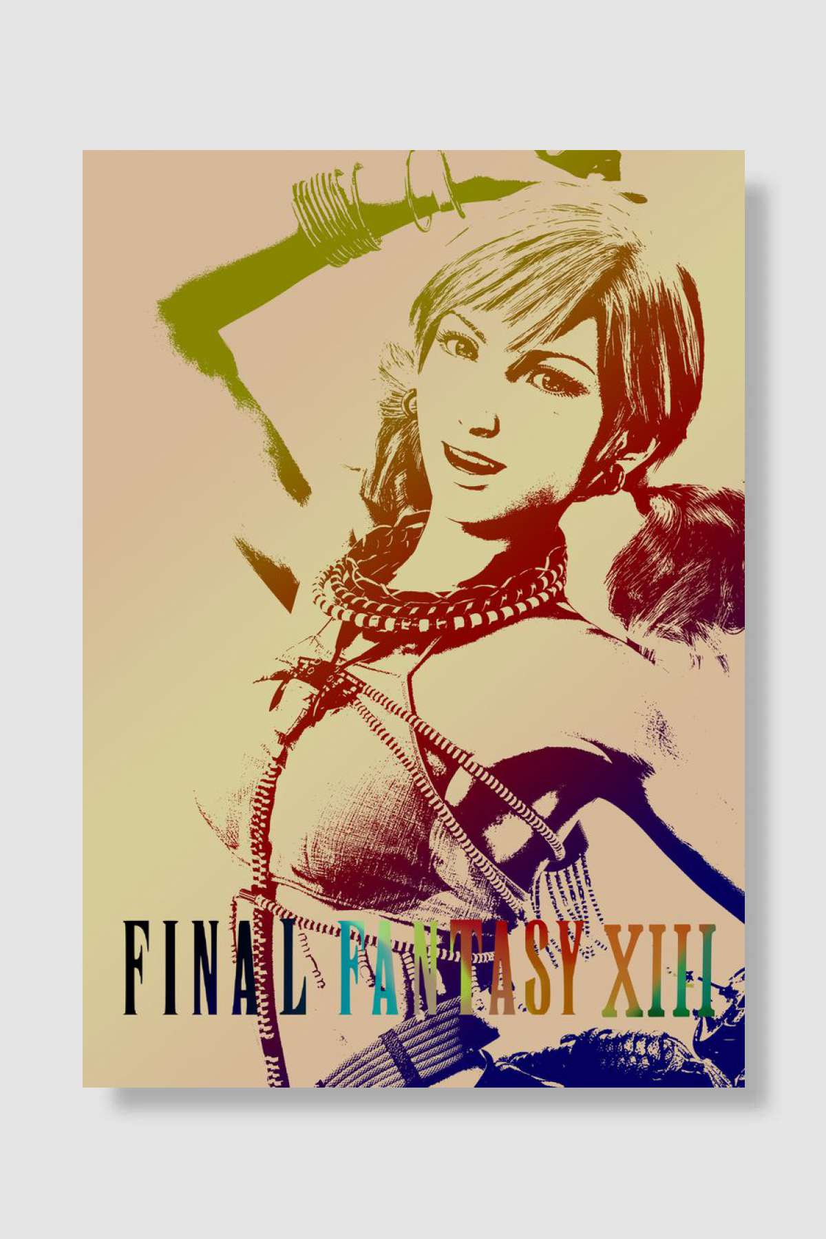 Final Fantasy XIII Oyun Poster Çerçevesiz Yüksek Kalite Oyun Afiş Duvar Poster