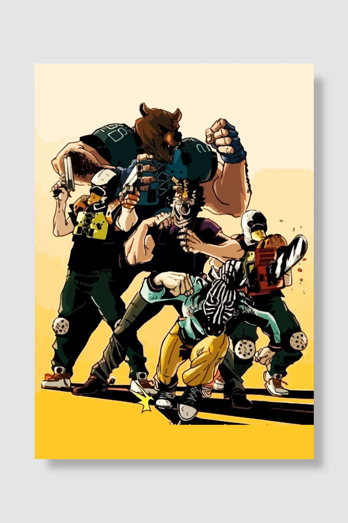 Hotline Miami Oyun Poster Çerçevesiz Yüksek Kalite Oyun Afiş Duvar Poster