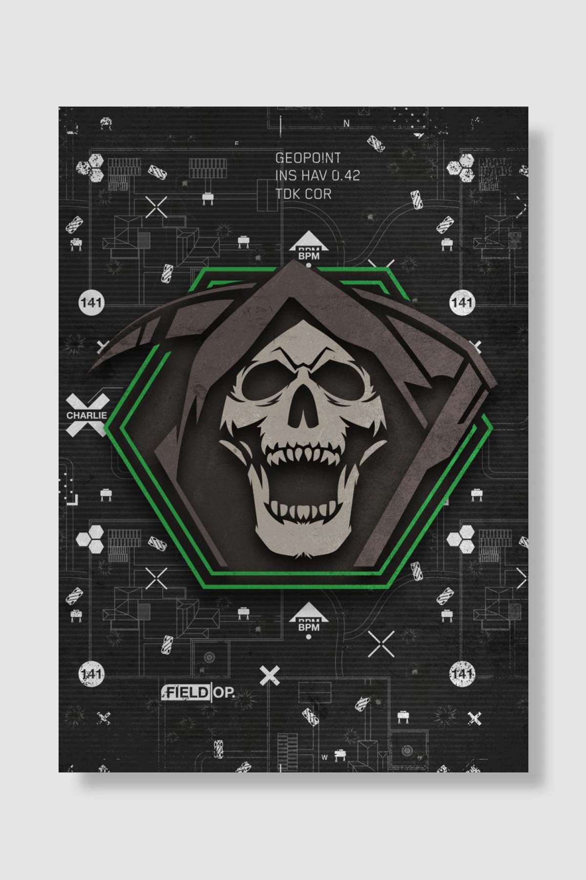 MWII Badge 34 Oyun Poster Çerçevesiz Yüksek Kalite Oyun Afiş Duvar Poster