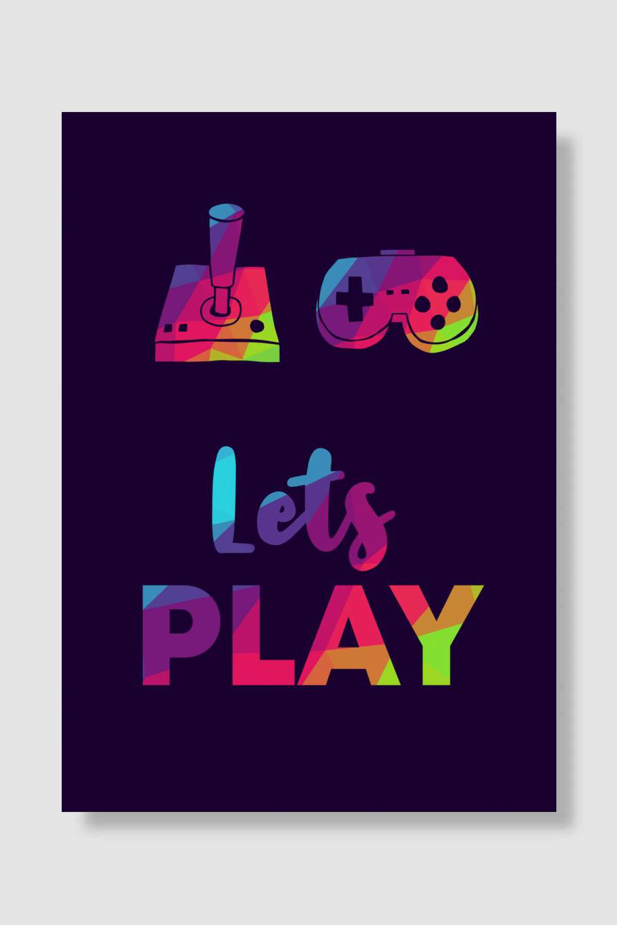 Gaming Lets Play 15 Oyun Poster Çerçevesiz Yüksek Kalite Oyun Afiş Duvar Poster