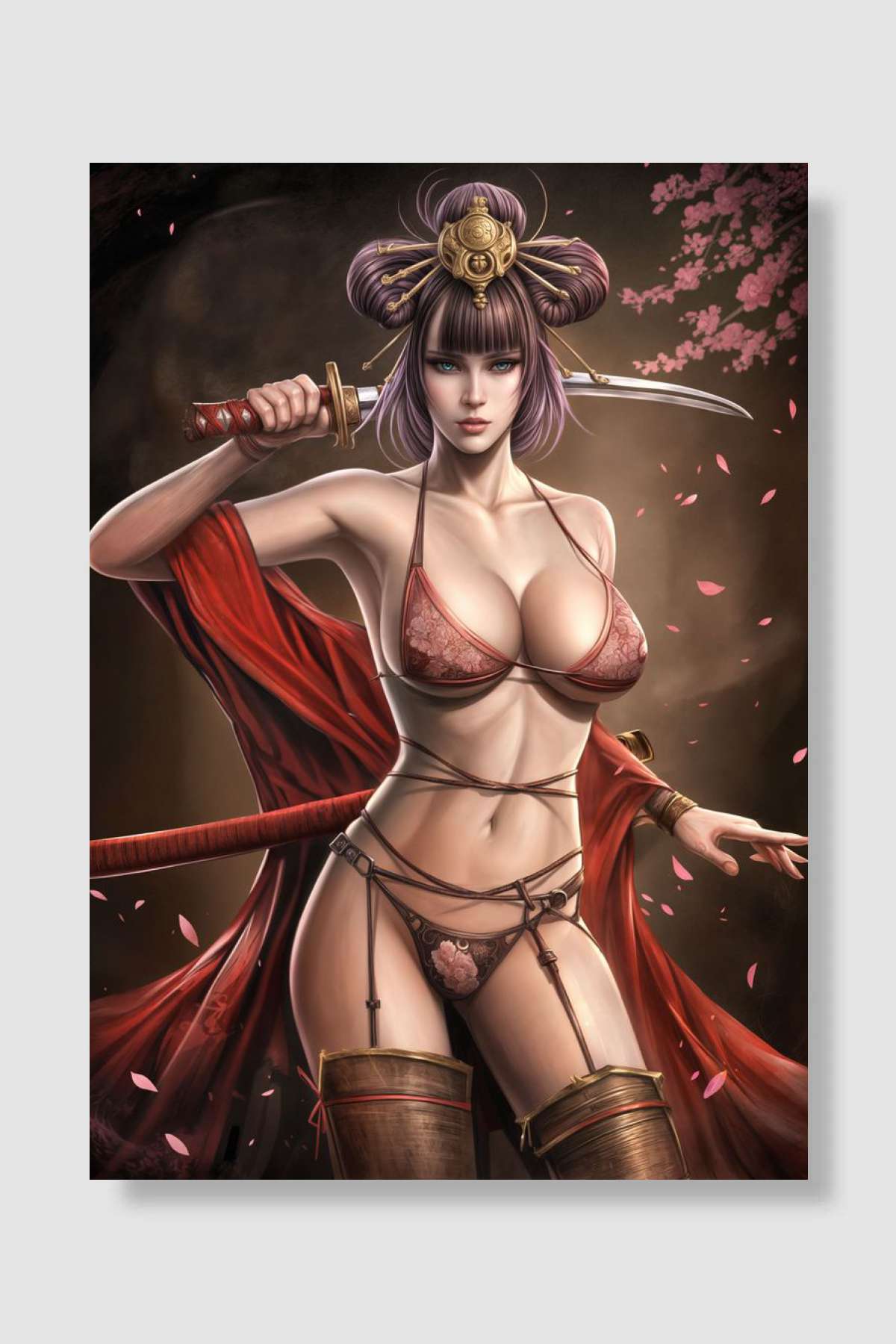 Warrior Princess Oyun Poster Çerçevesiz Yüksek Kalite Oyun Afiş Duvar Poster