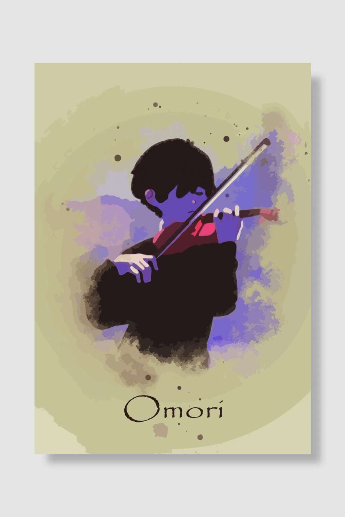 Omori Watercolor Oyun Poster Çerçevesiz Yüksek Kalite Oyun Afiş Duvar Poster - En İyi Fiyatlarla