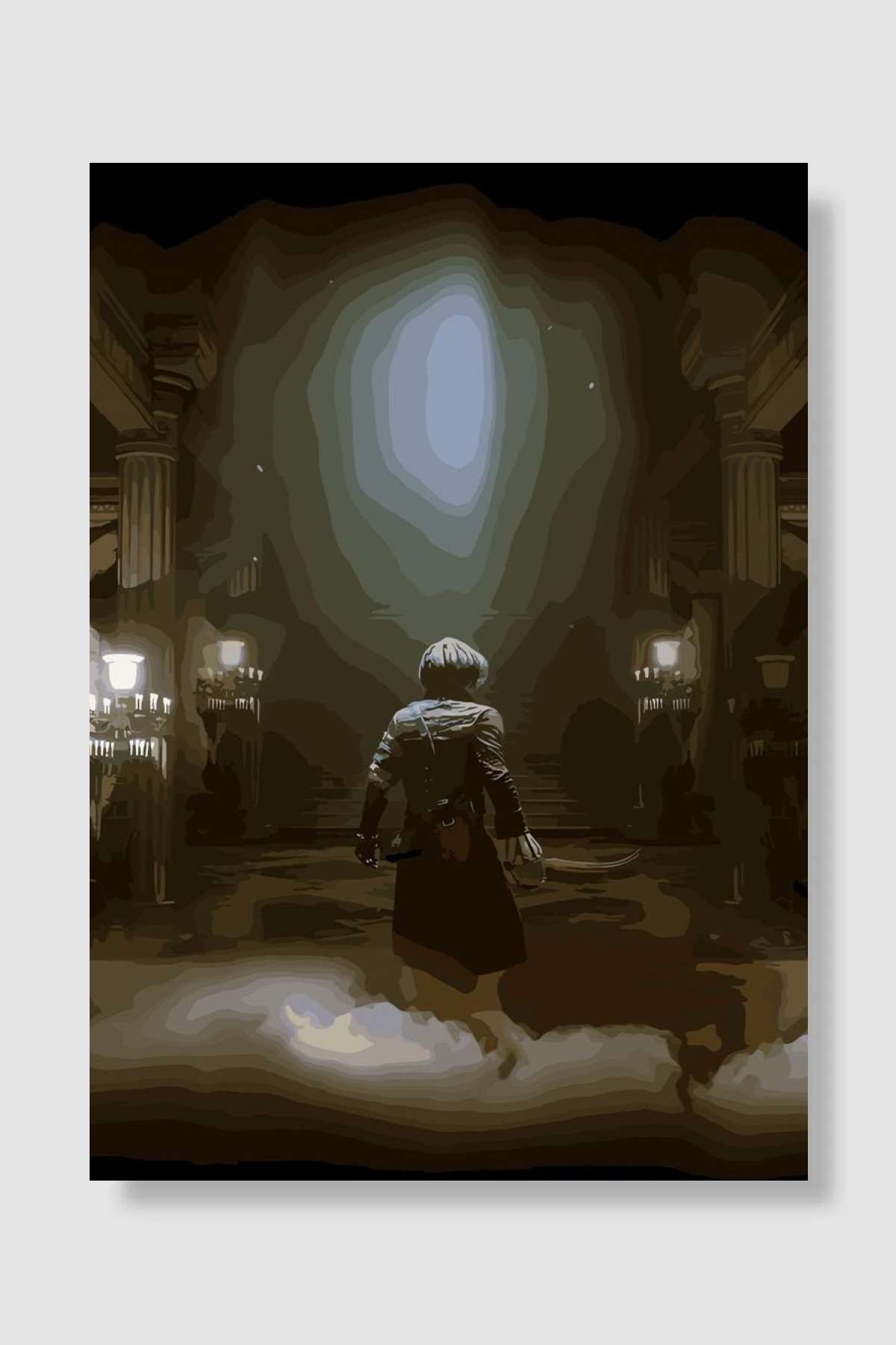 horror games Oyun Poster Çerçevesiz Yüksek Kalite Oyun Afiş Duvar Poster