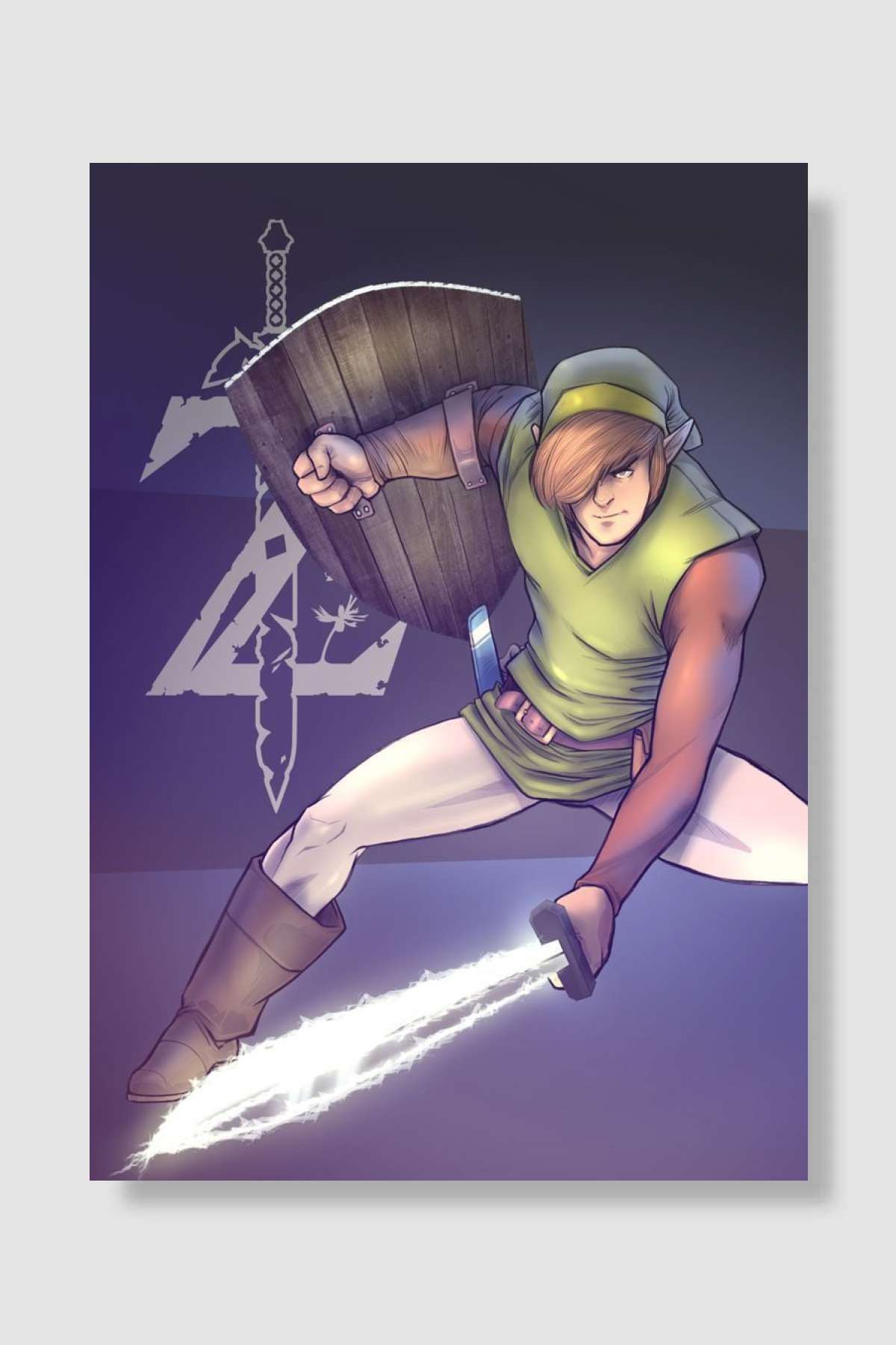 Link Oyun Poster Çerçevesiz Yüksek Kalite Oyun Afiş Duvar Poster