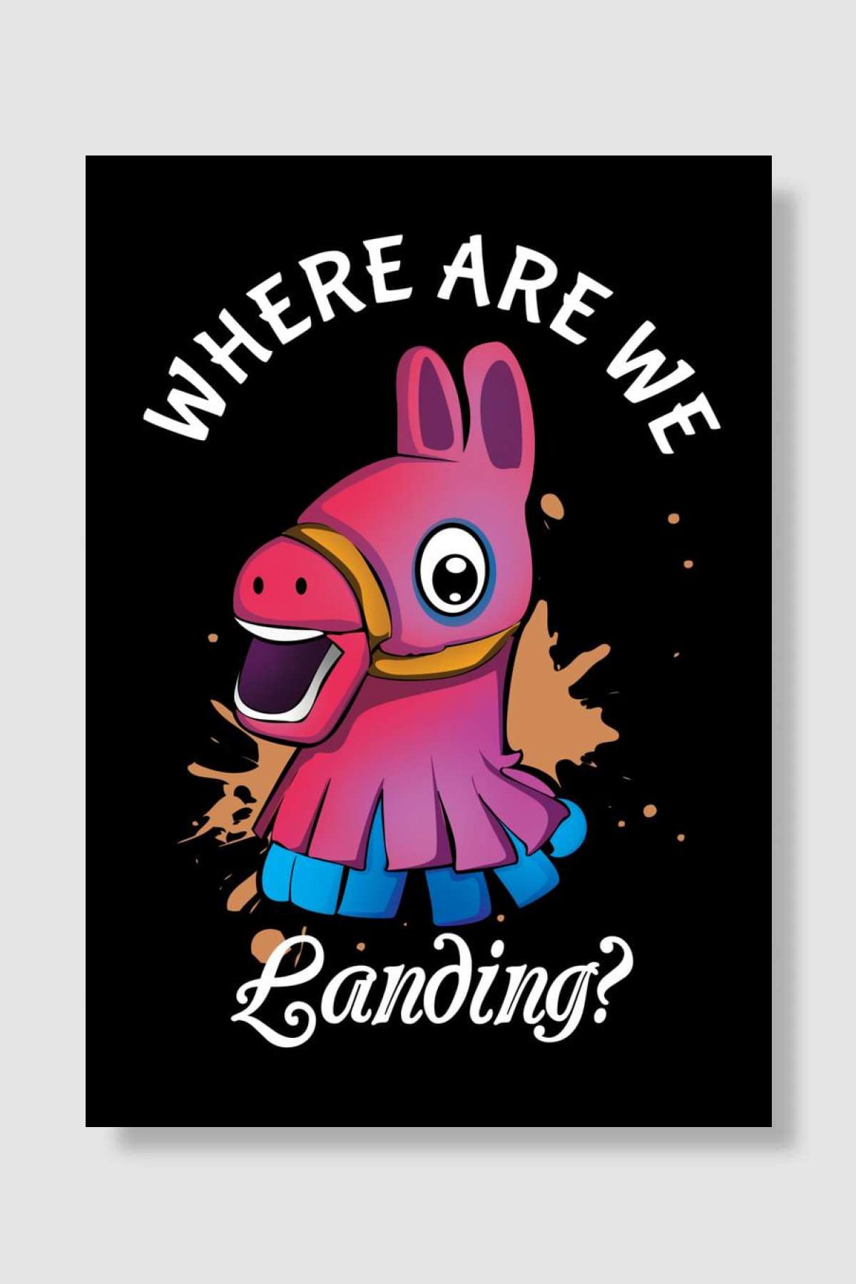 Where Are We Landing Oyun Poster Çerçevesiz Yüksek Kalite Oyun Afiş Duvar Poster - En İyi Fiyatlarla