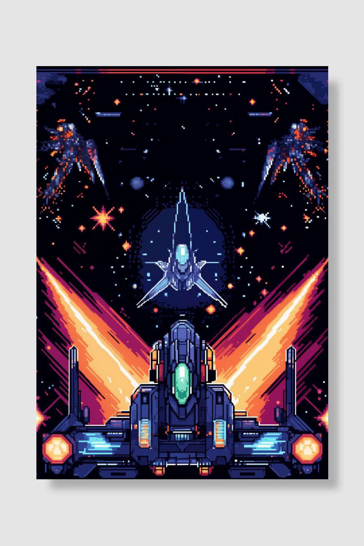 War Spaceship Oyun Poster Çerçevesiz Yüksek Kalite Oyun Afiş Duvar Poster