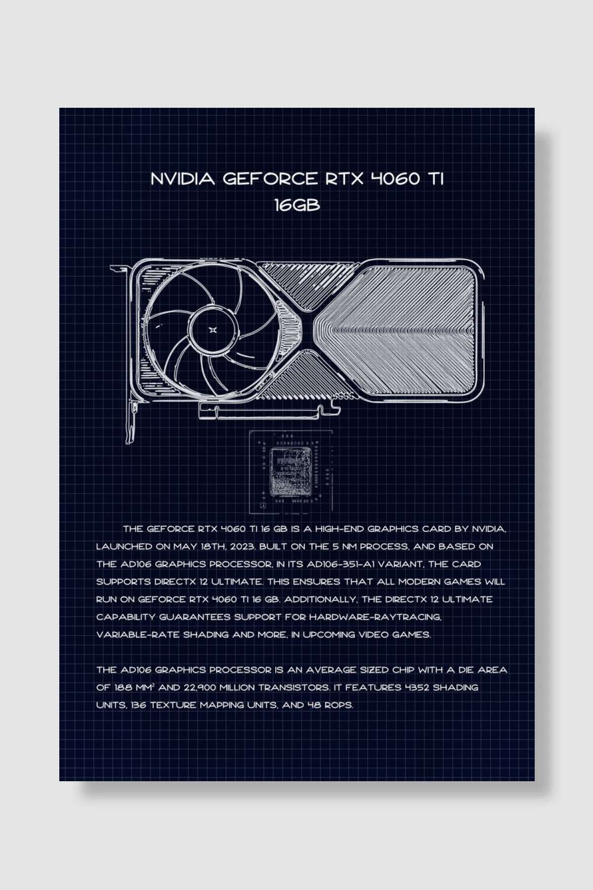 4060 TI 16gb Oyun Poster Çerçevesiz Yüksek Kalite Oyun Afiş Duvar Poster