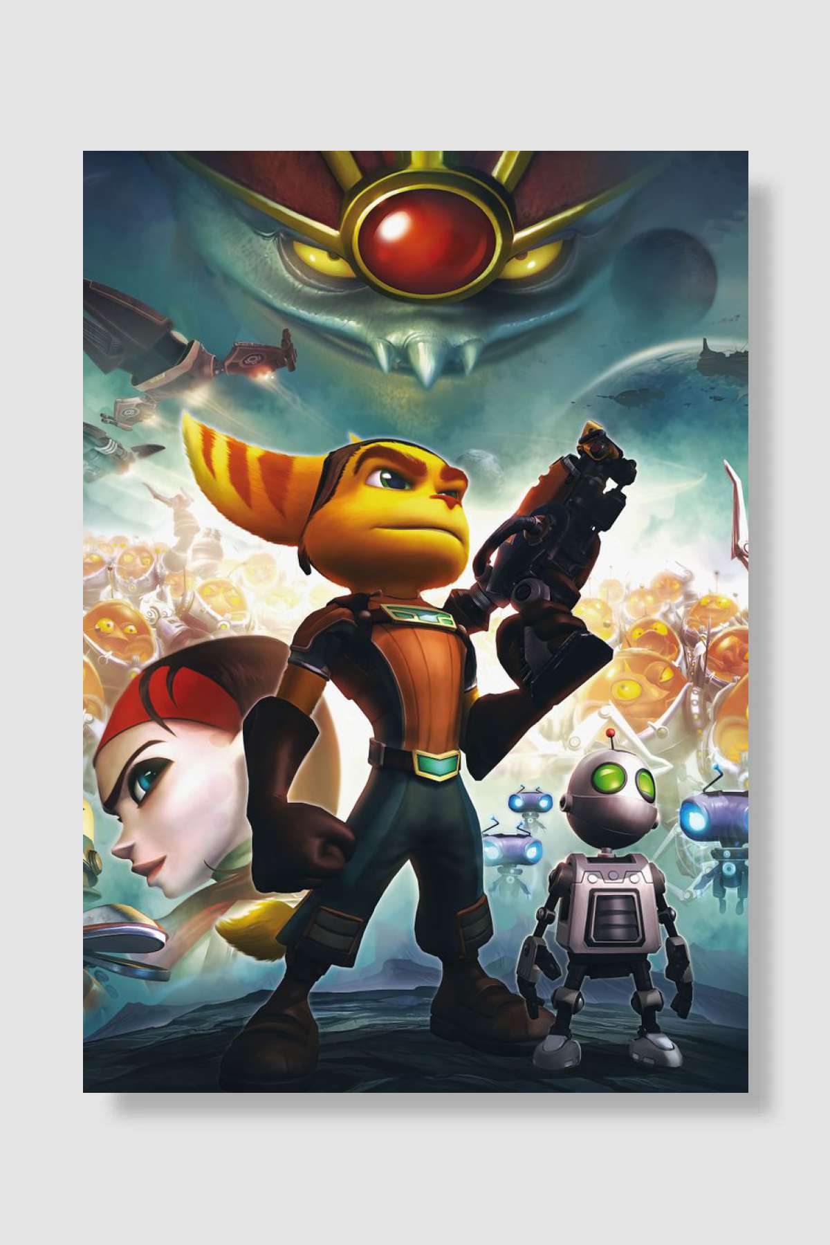 Ratchet n Clank Oyun Poster Çerçevesiz Yüksek Kalite Oyun Afiş Duvar Poster