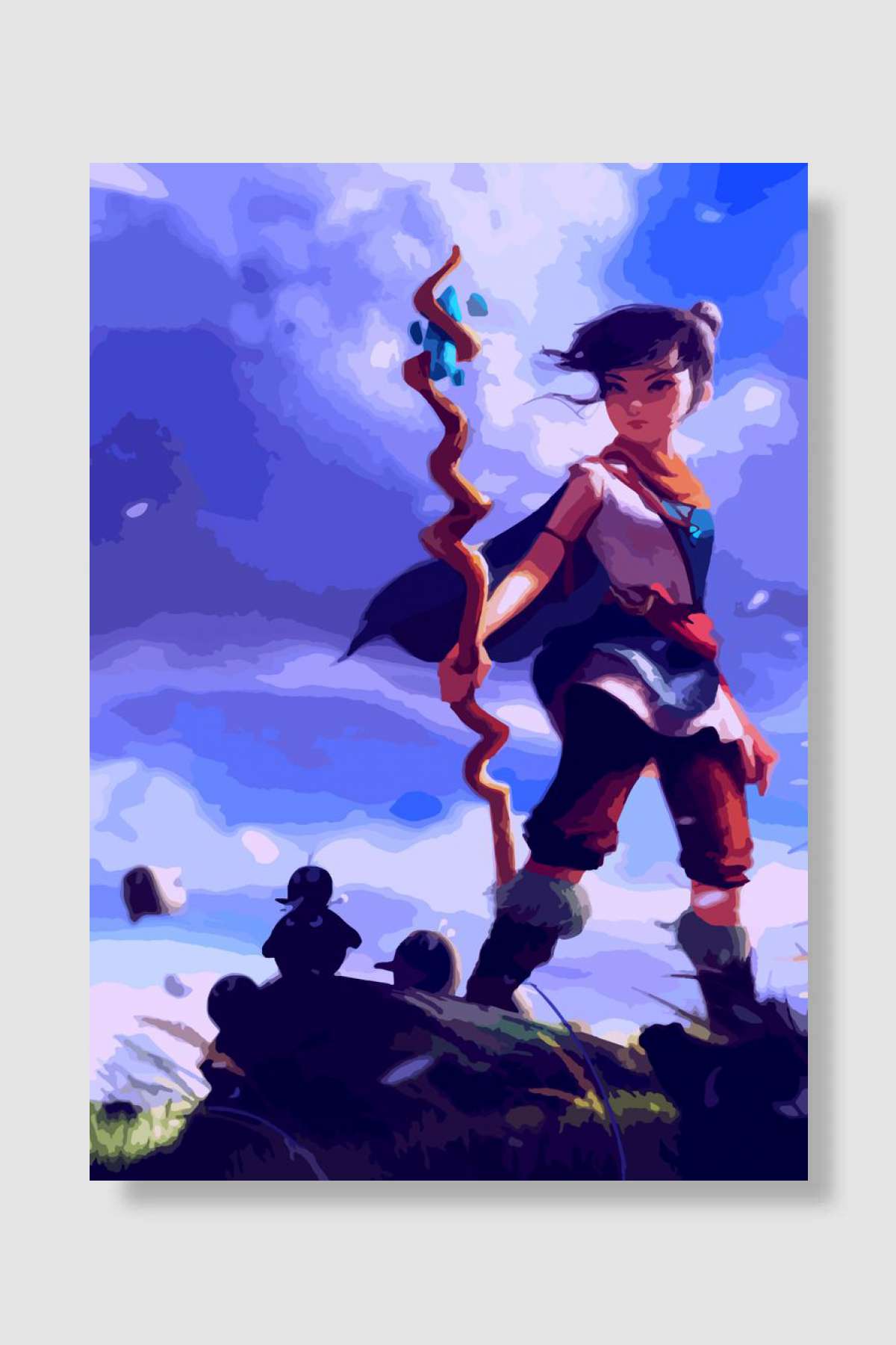 Kena Oyun Poster Çerçevesiz Yüksek Kalite Oyun Afiş Duvar Poster