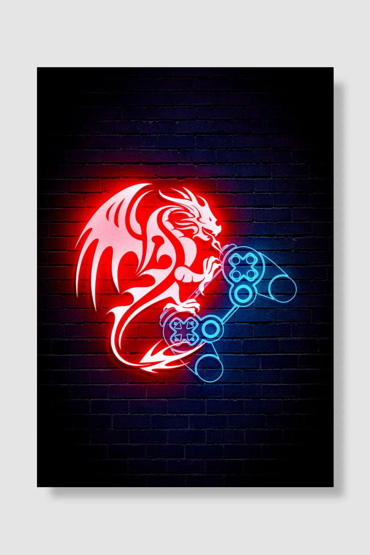 dragons gamer Oyun Poster Çerçevesiz Yüksek Kalite Oyun Afiş Duvar Poster