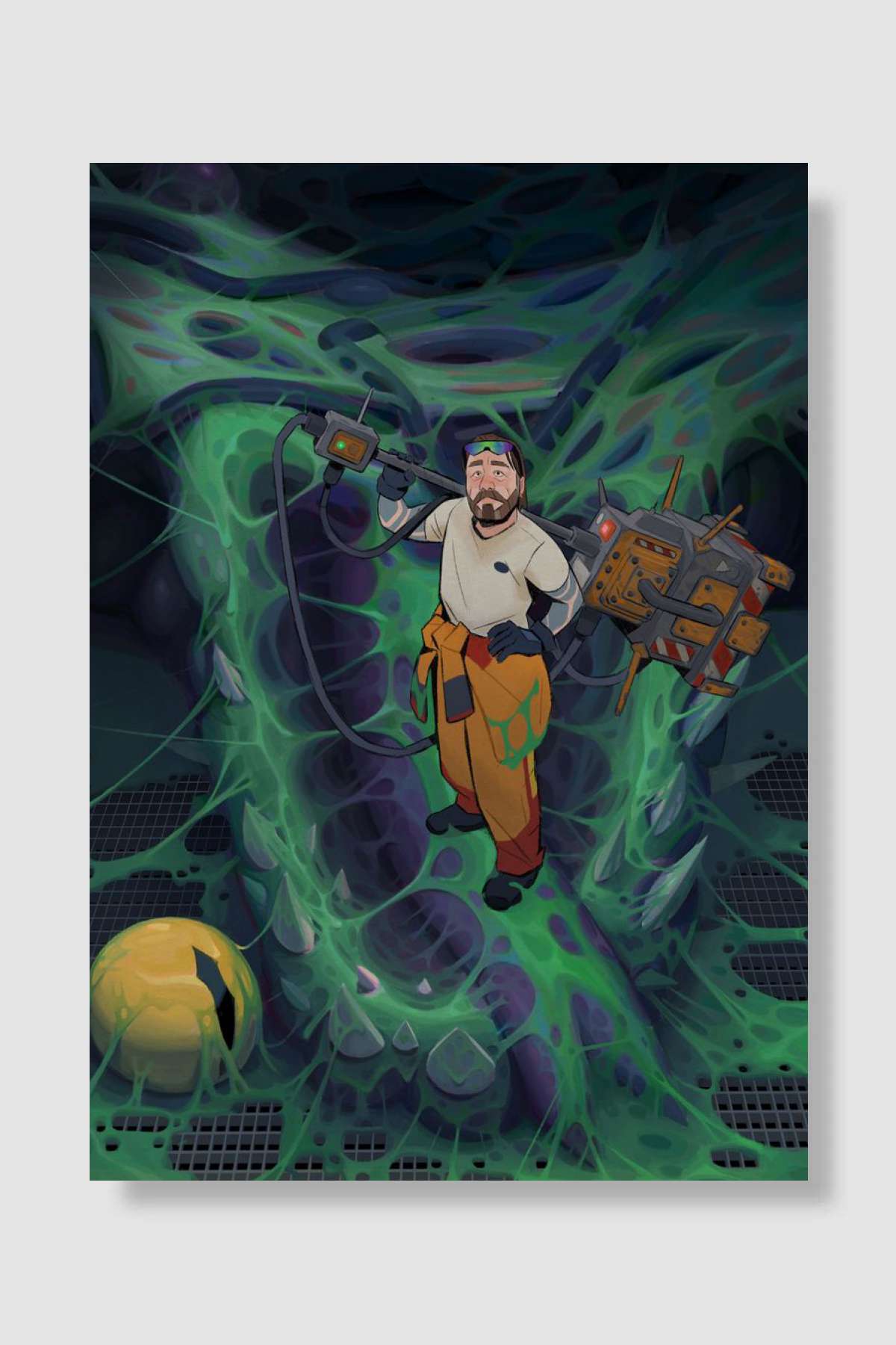 Alien Smashed Oyun Poster Çerçevesiz Yüksek Kalite Oyun Afiş Duvar Poster