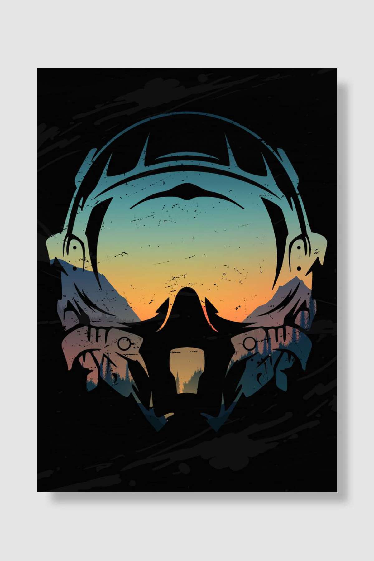 Pilot Mask Oyun Poster Çerçevesiz Yüksek Kalite Oyun Afiş Duvar Poster - En İyi Fiyatlarla