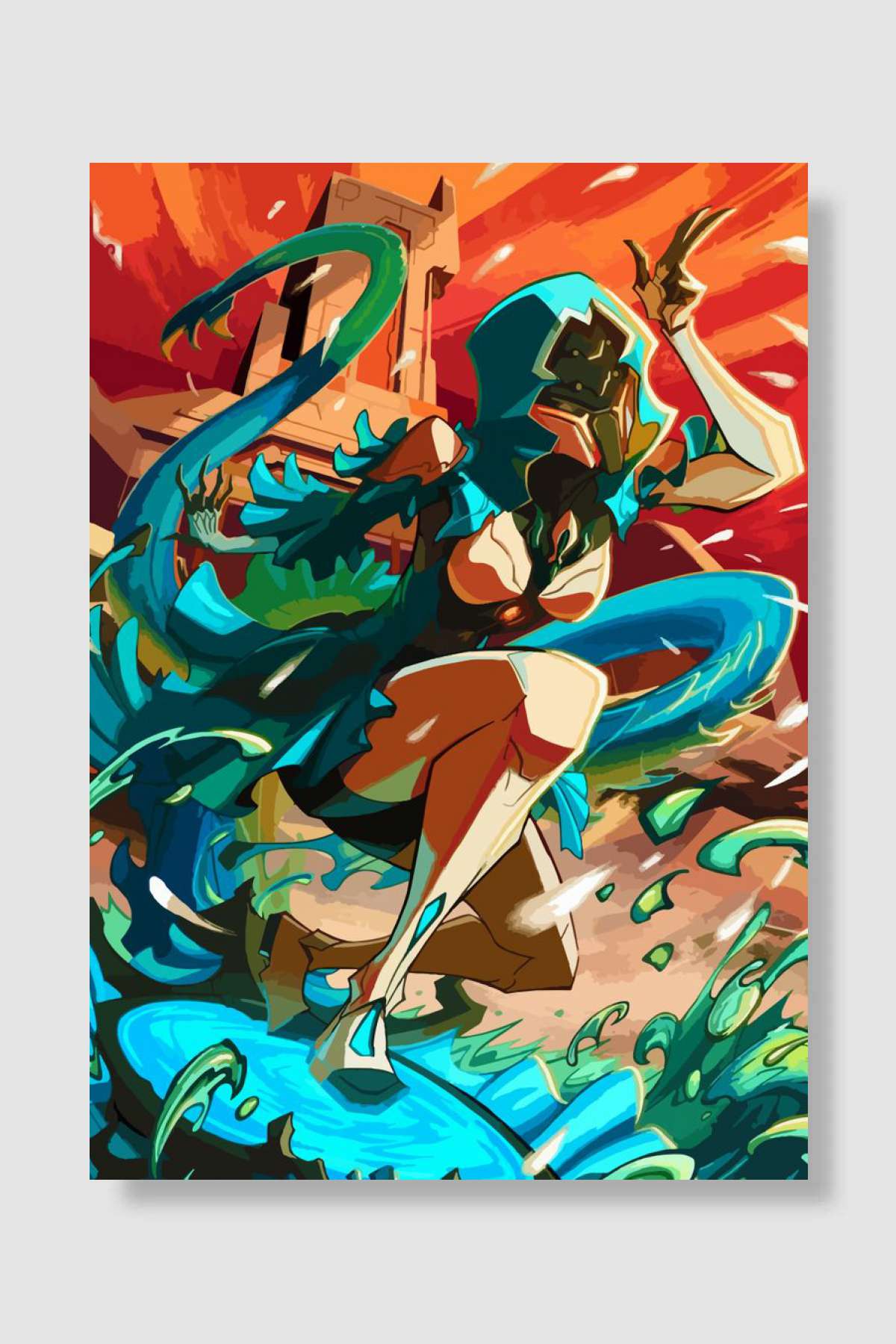 Warframe Oyun Poster Çerçevesiz Yüksek Kalite Oyun Afiş Duvar Poster