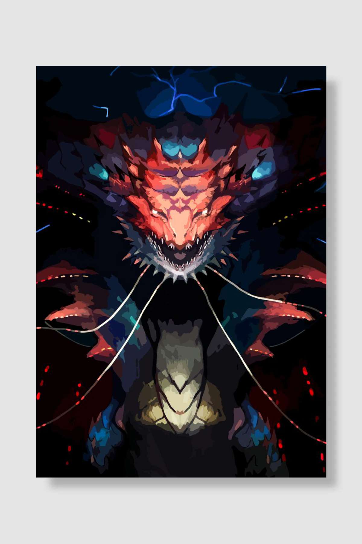 Monster hunter rise game Oyun Poster Çerçevesiz Yüksek Kalite Oyun Afiş Duvar Poster