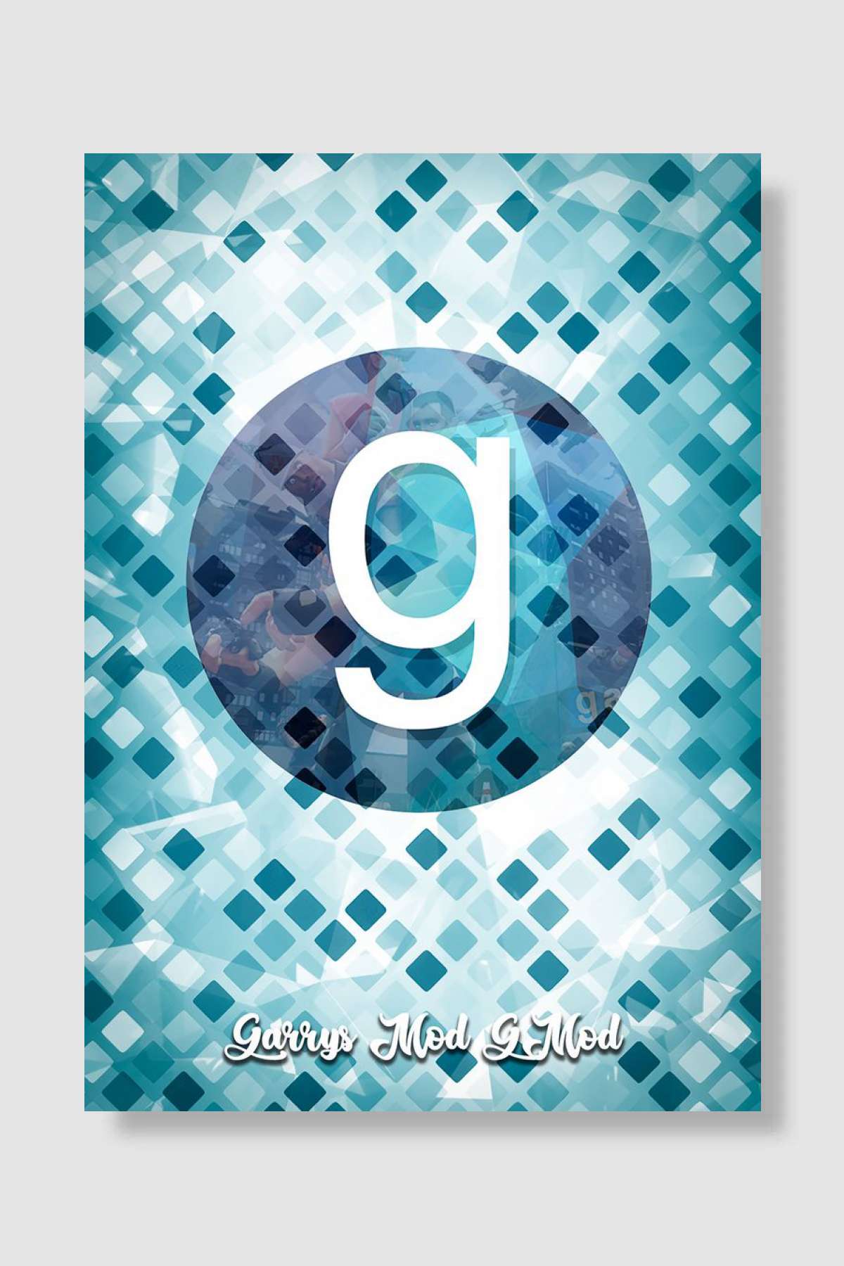 Garrys Mod Oyun Poster Çerçevesiz Yüksek Kalite Oyun Afiş Duvar Poster