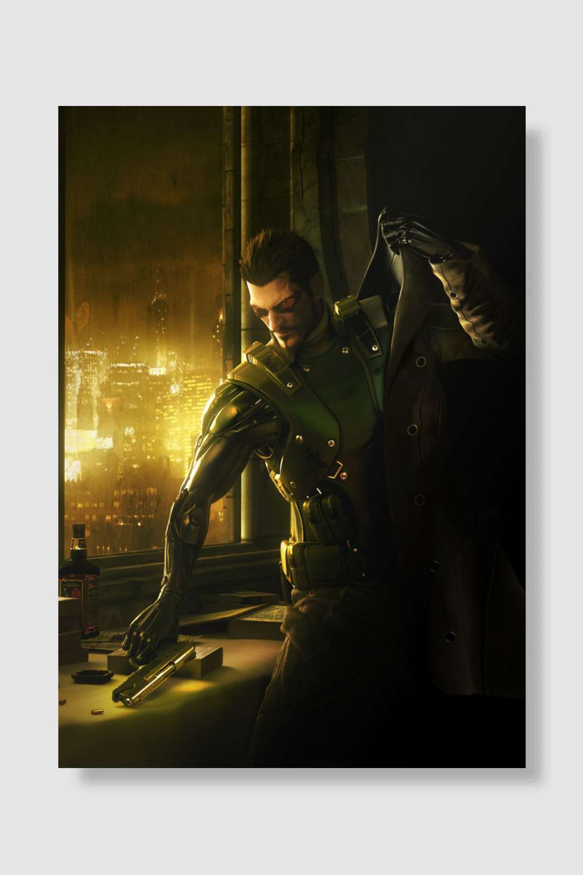 Deus Ex Oyun Poster Çerçevesiz Yüksek Kalite Oyun Afiş Duvar Poster