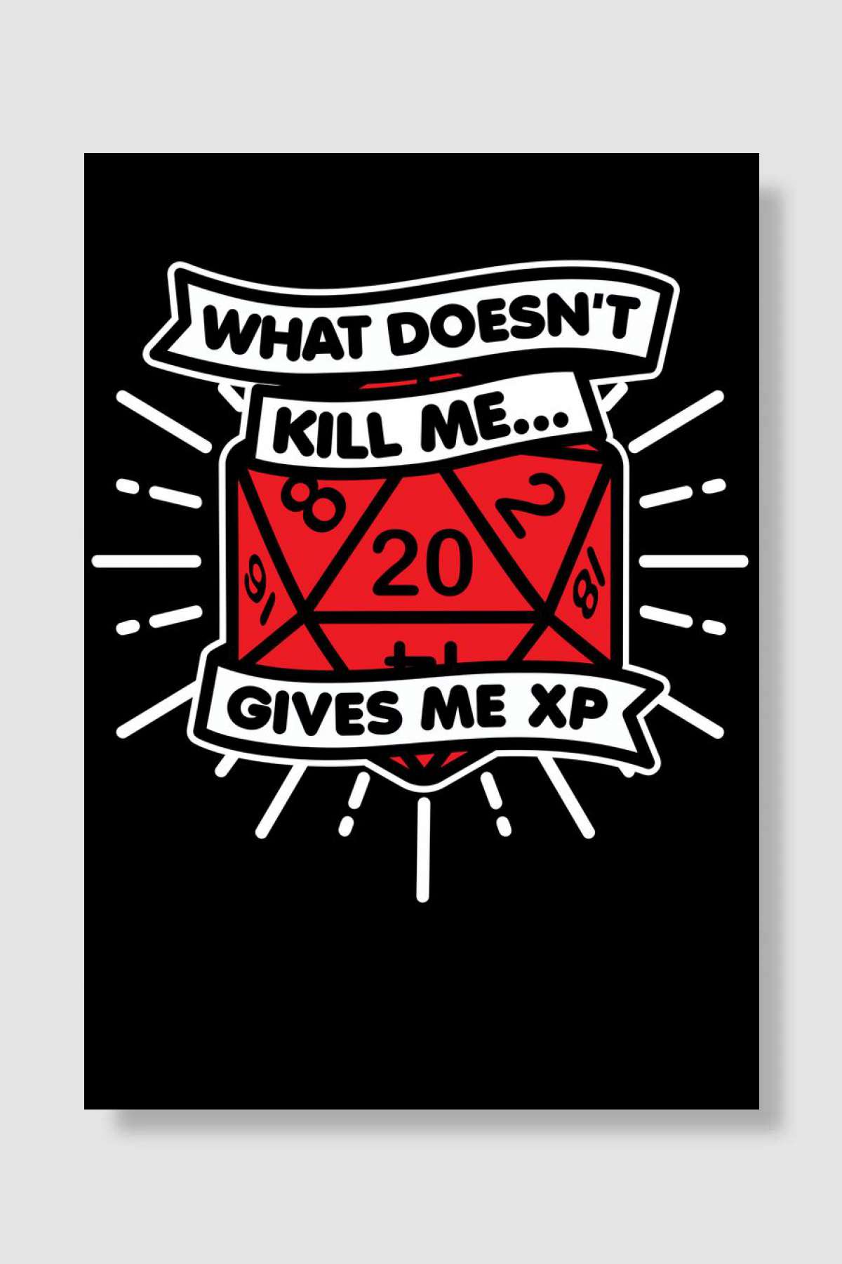 Gives Me XP Oyun Poster Çerçevesiz Yüksek Kalite Oyun Afiş Duvar Poster