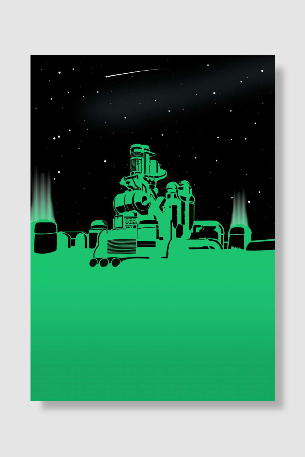 The City of Shinra Oyun Poster Çerçevesiz Yüksek Kalite Oyun Afiş Duvar Poster