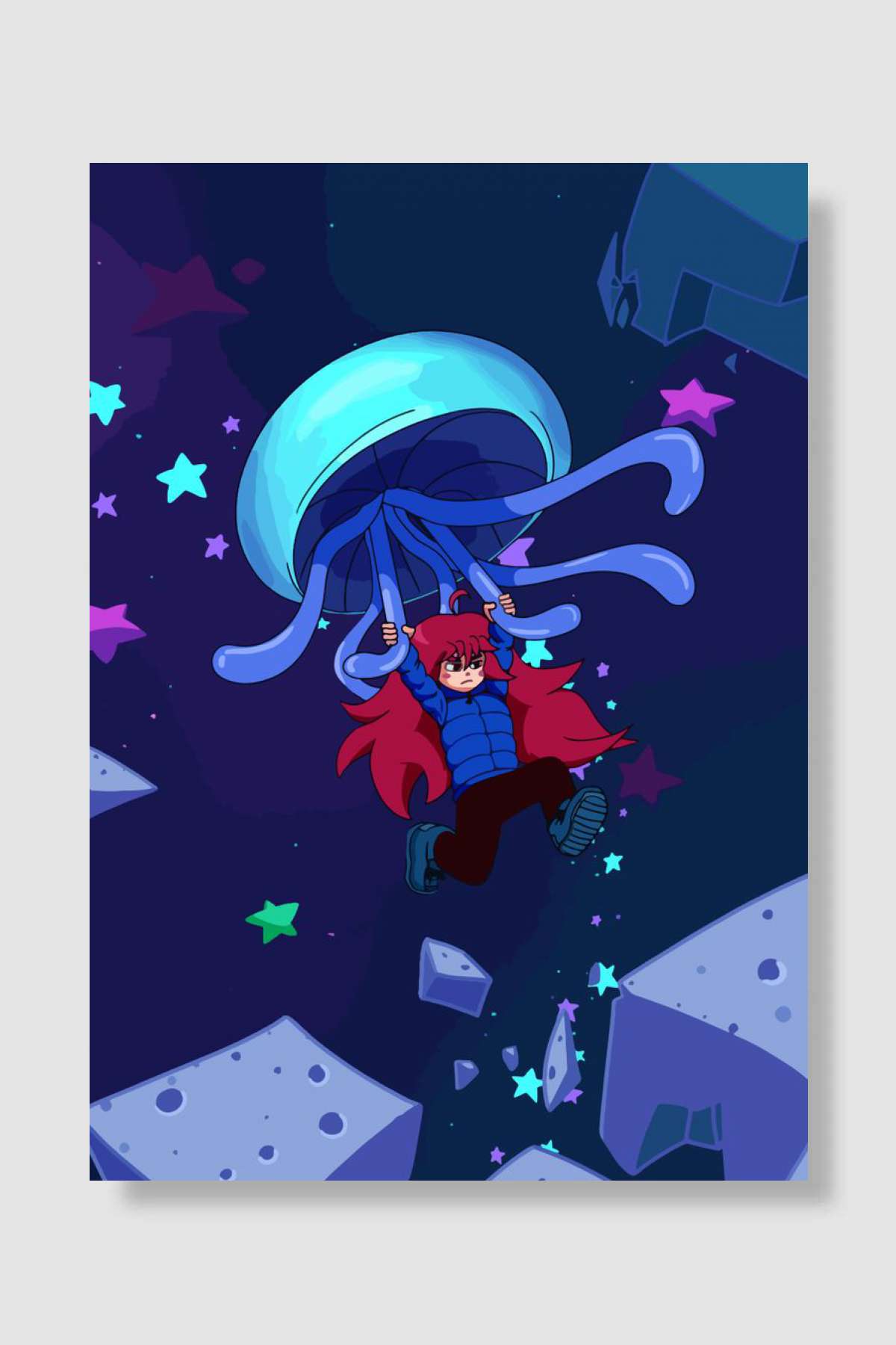 Celeste Oyun Poster Çerçevesiz Yüksek Kalite Oyun Afiş Duvar Poster